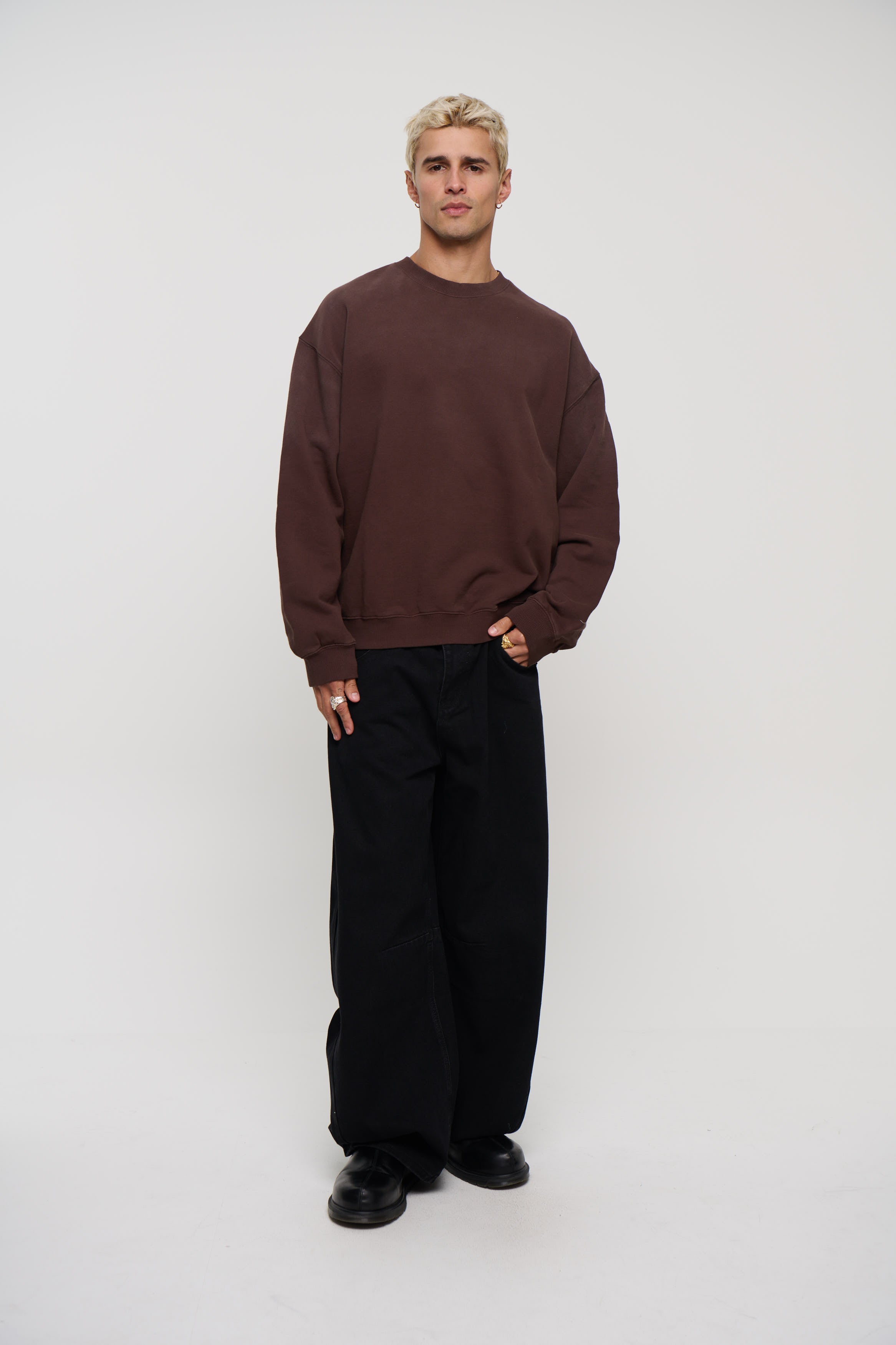 Caddy Crew Jumper Choc