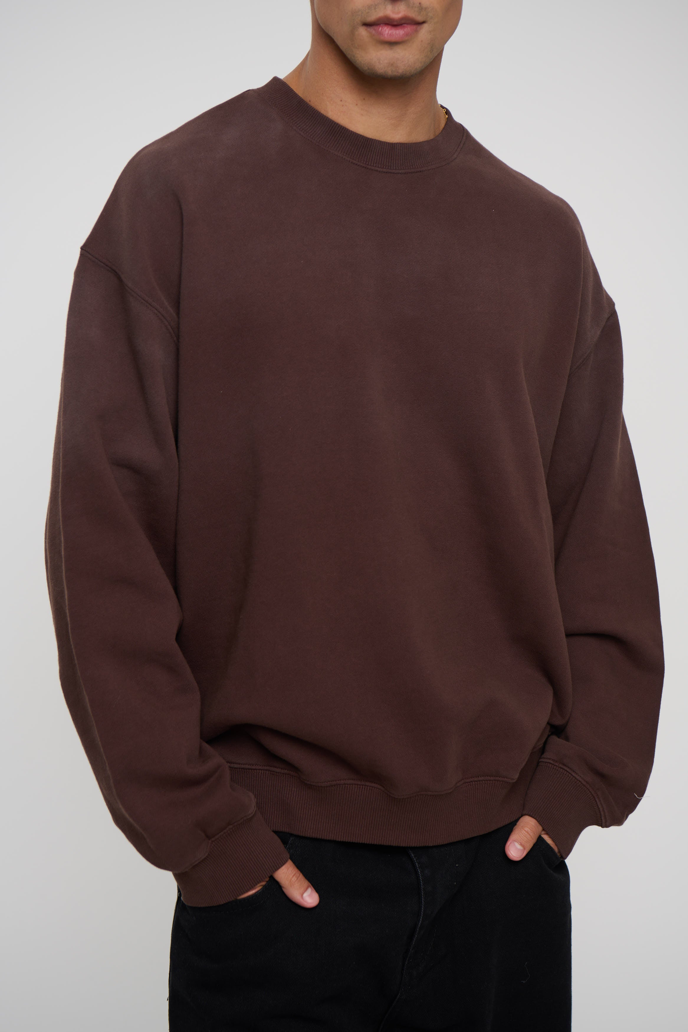 Caddy Crew Jumper Choc