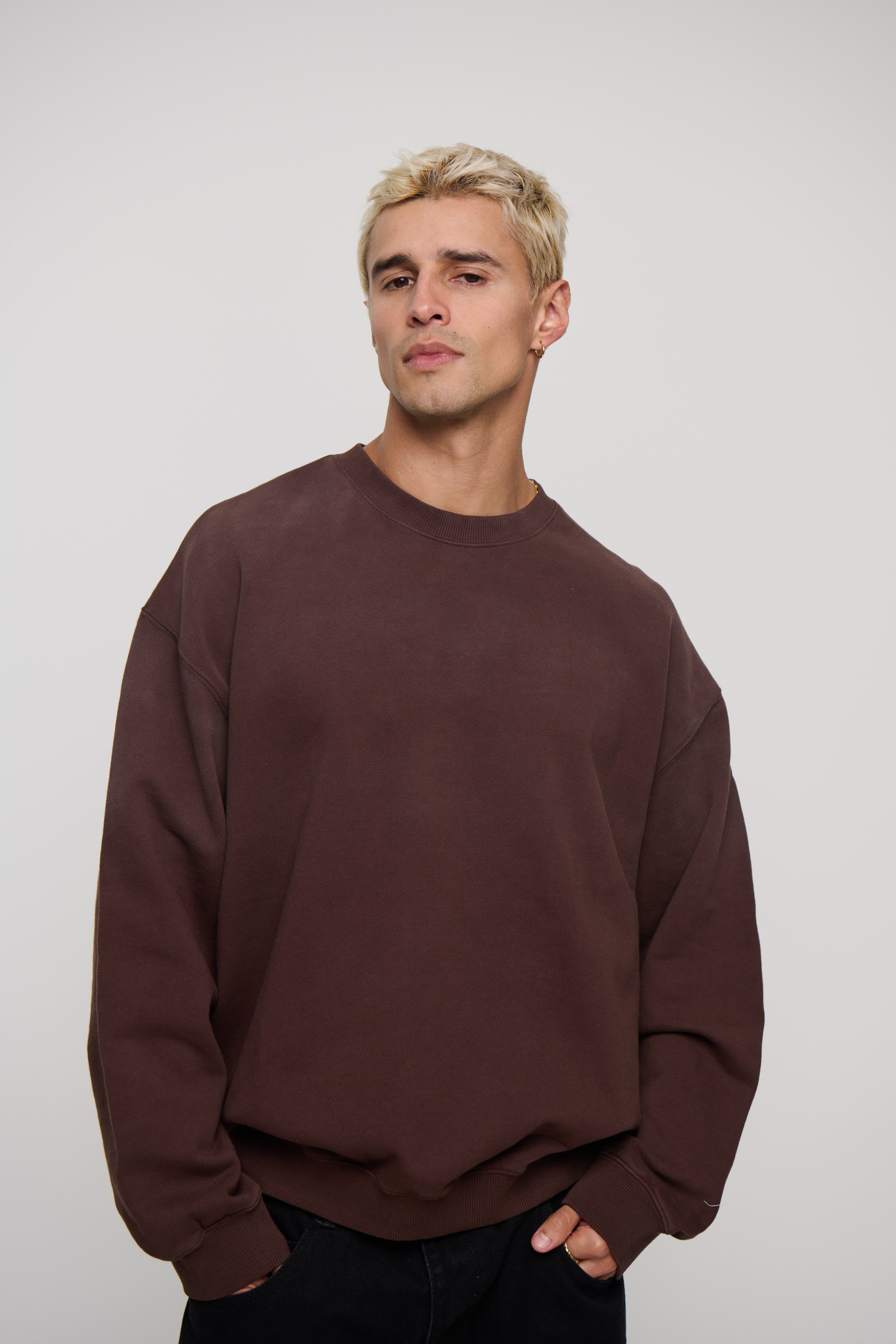 Caddy Crew Jumper Choc