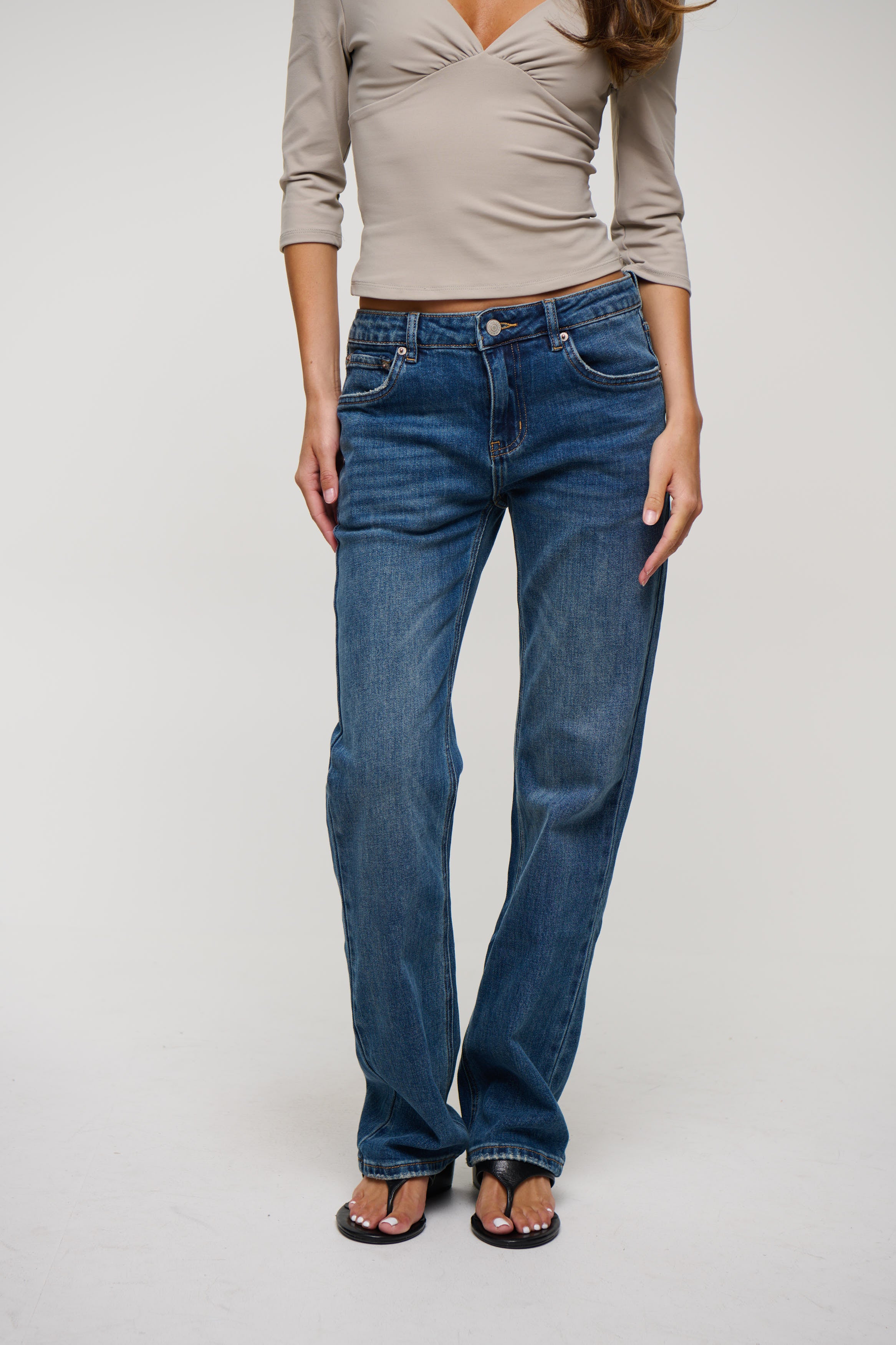 Dollie Stretch Bootleg Jean Blue Haze