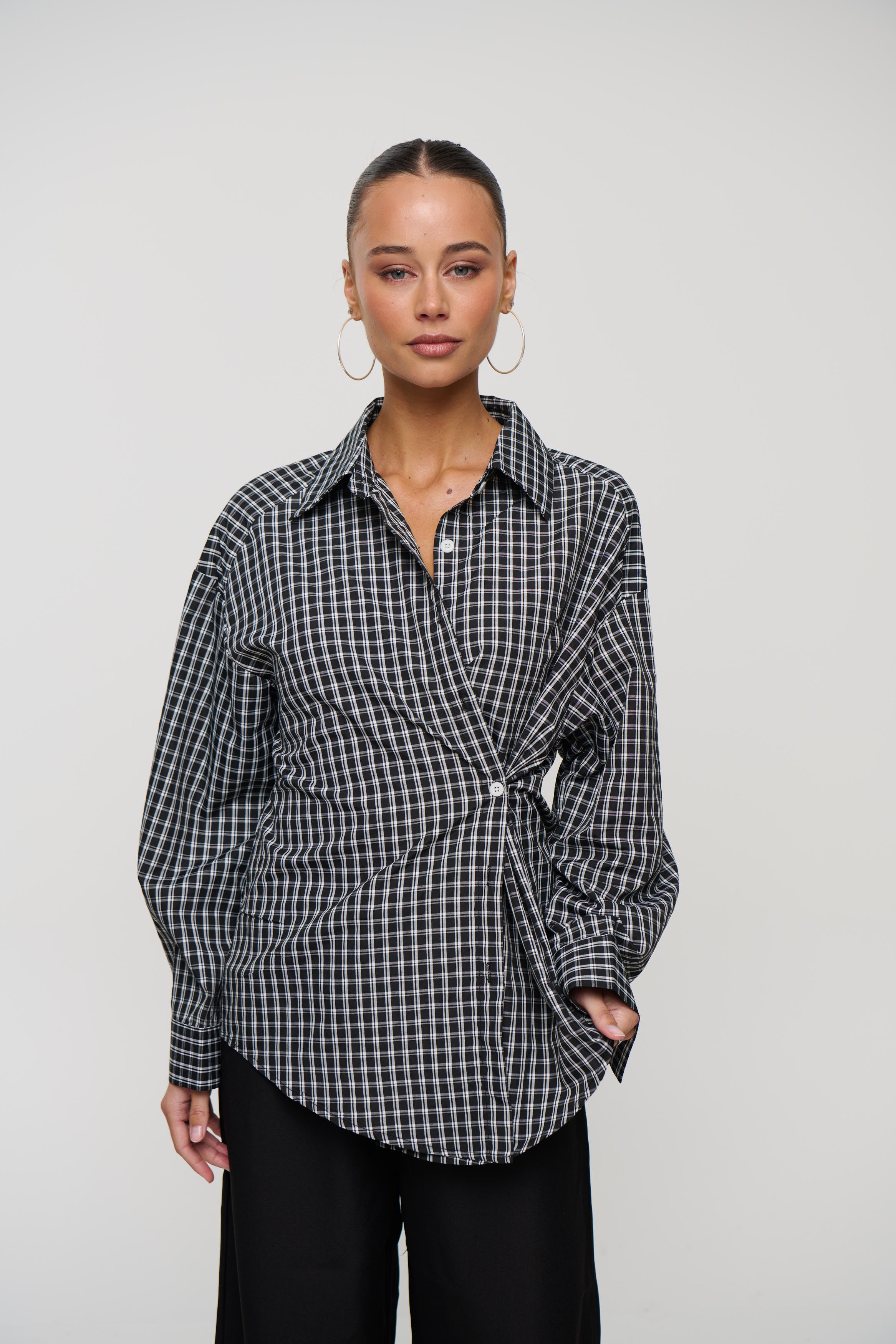 Cooper Shirt Black/White