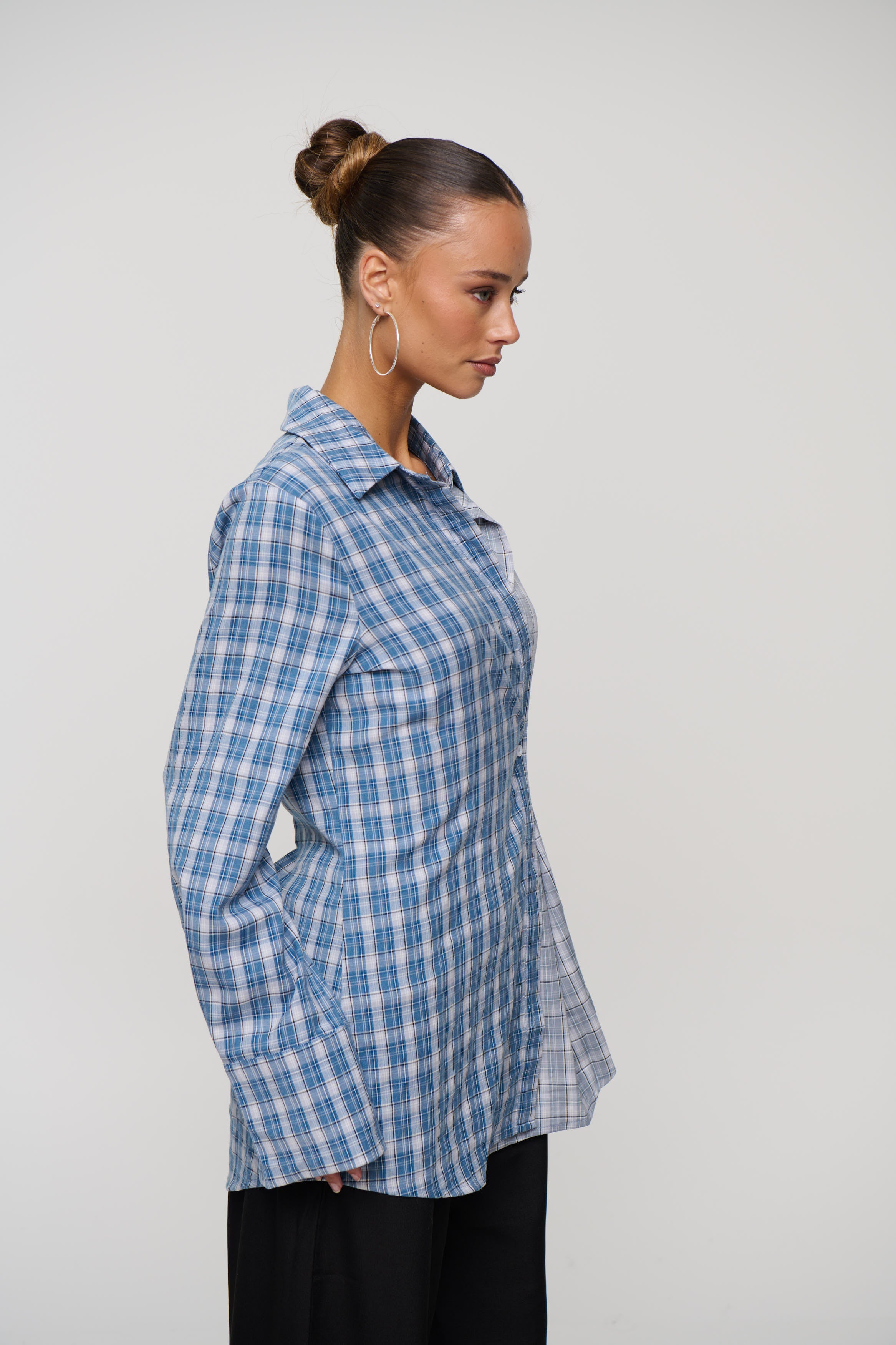 Tully Checkered Shirt Blue