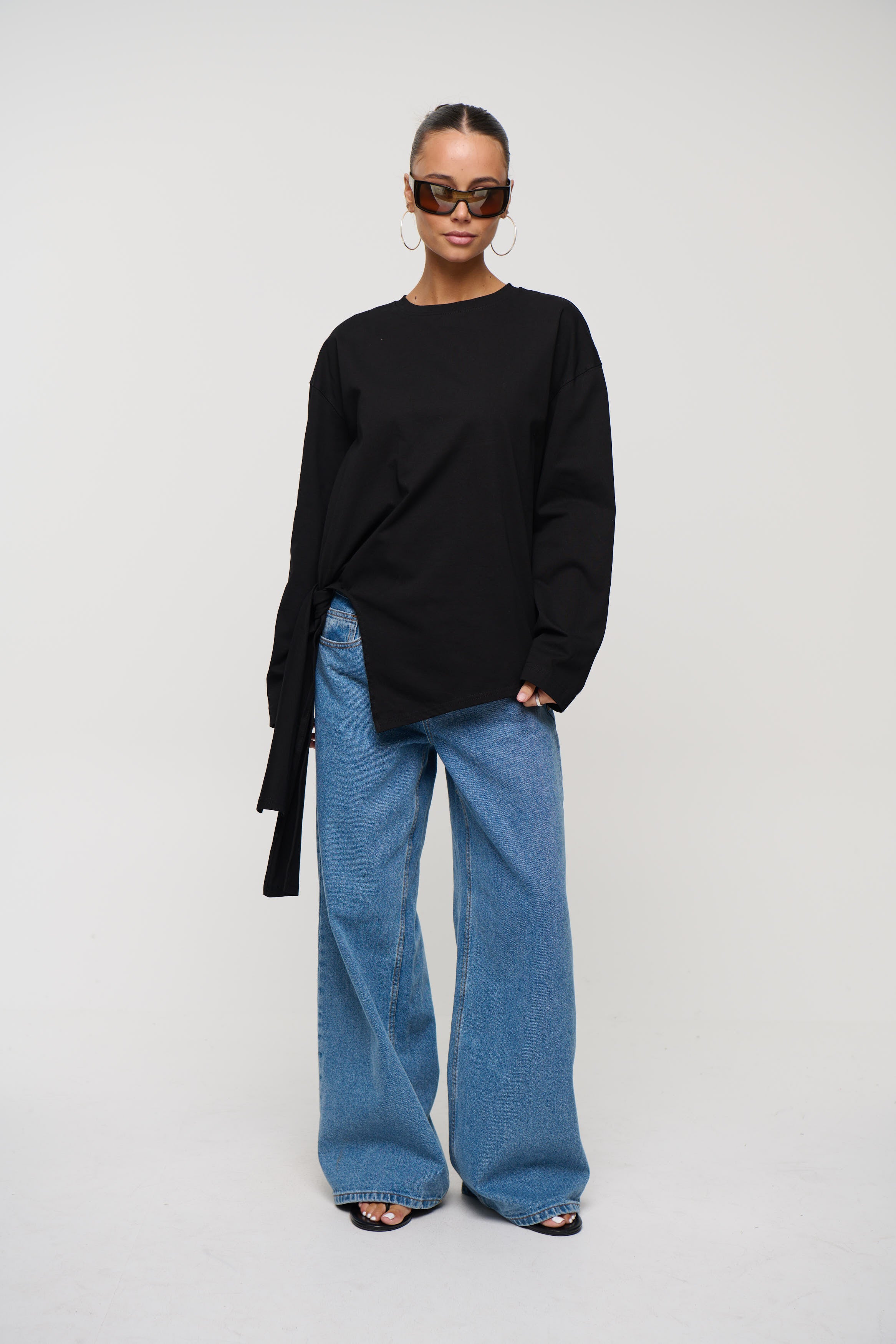 Blake Long Sleeve Tee Black