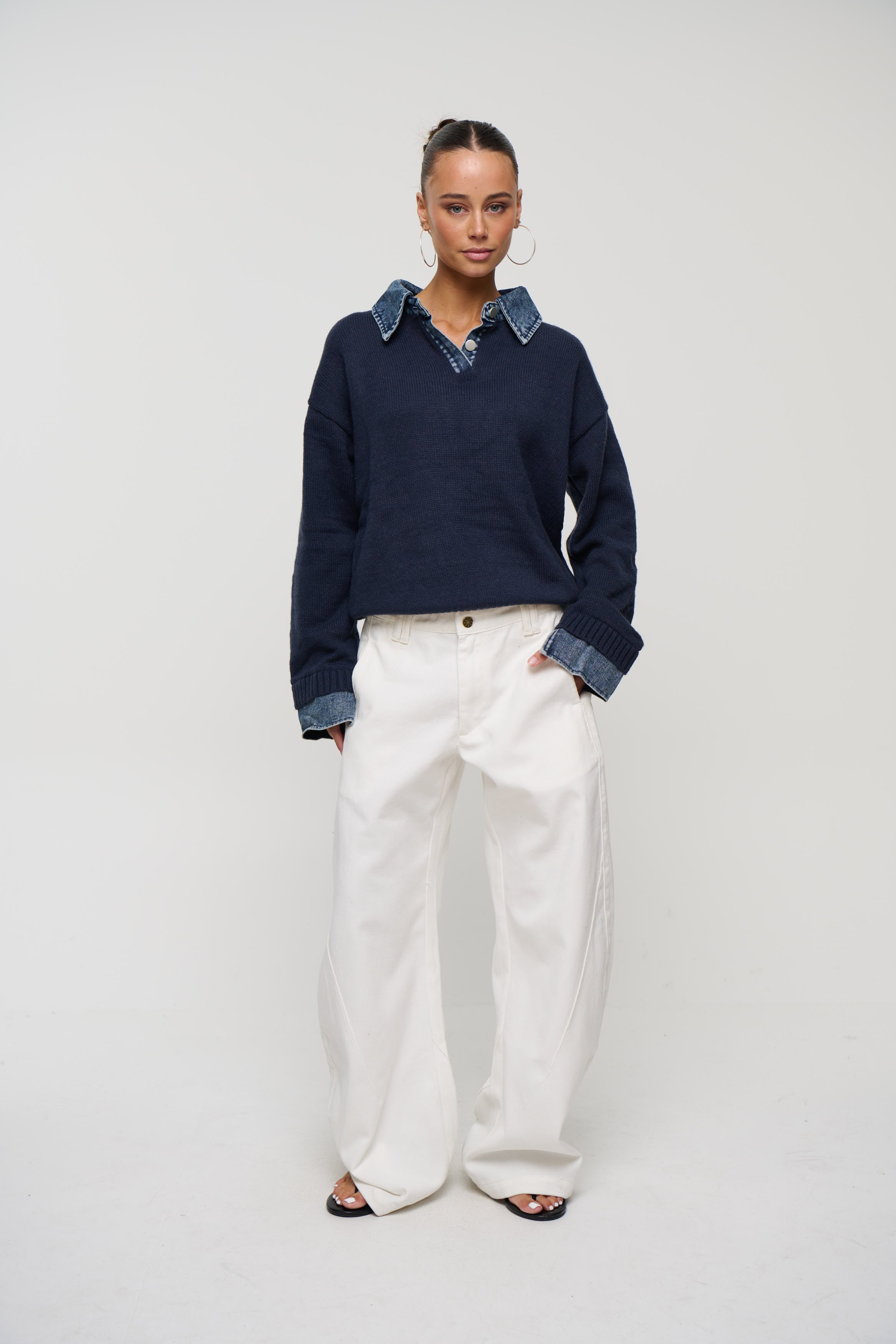 Marita Knit Jumper Navy