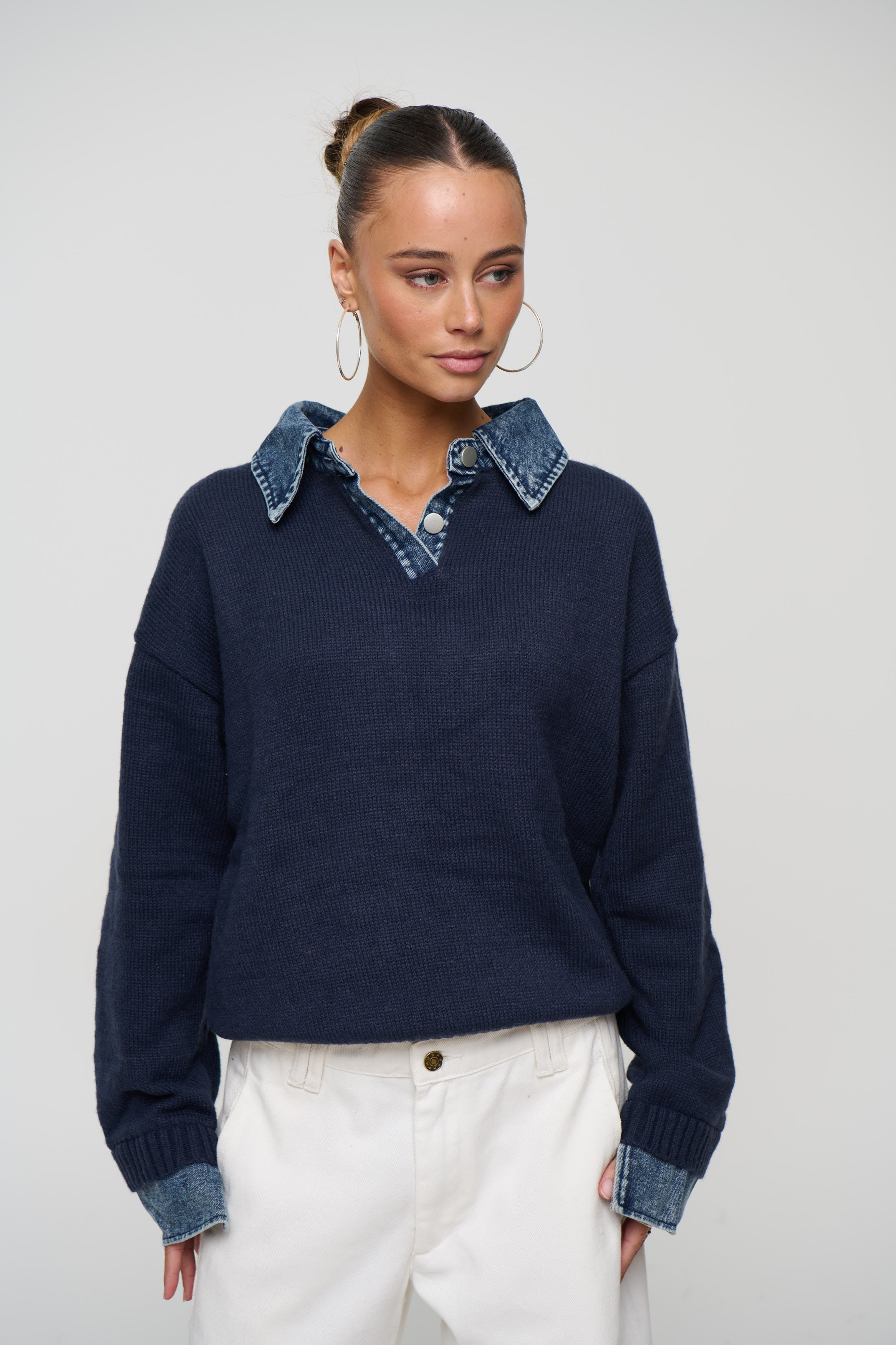 Marita Knit Jumper Navy