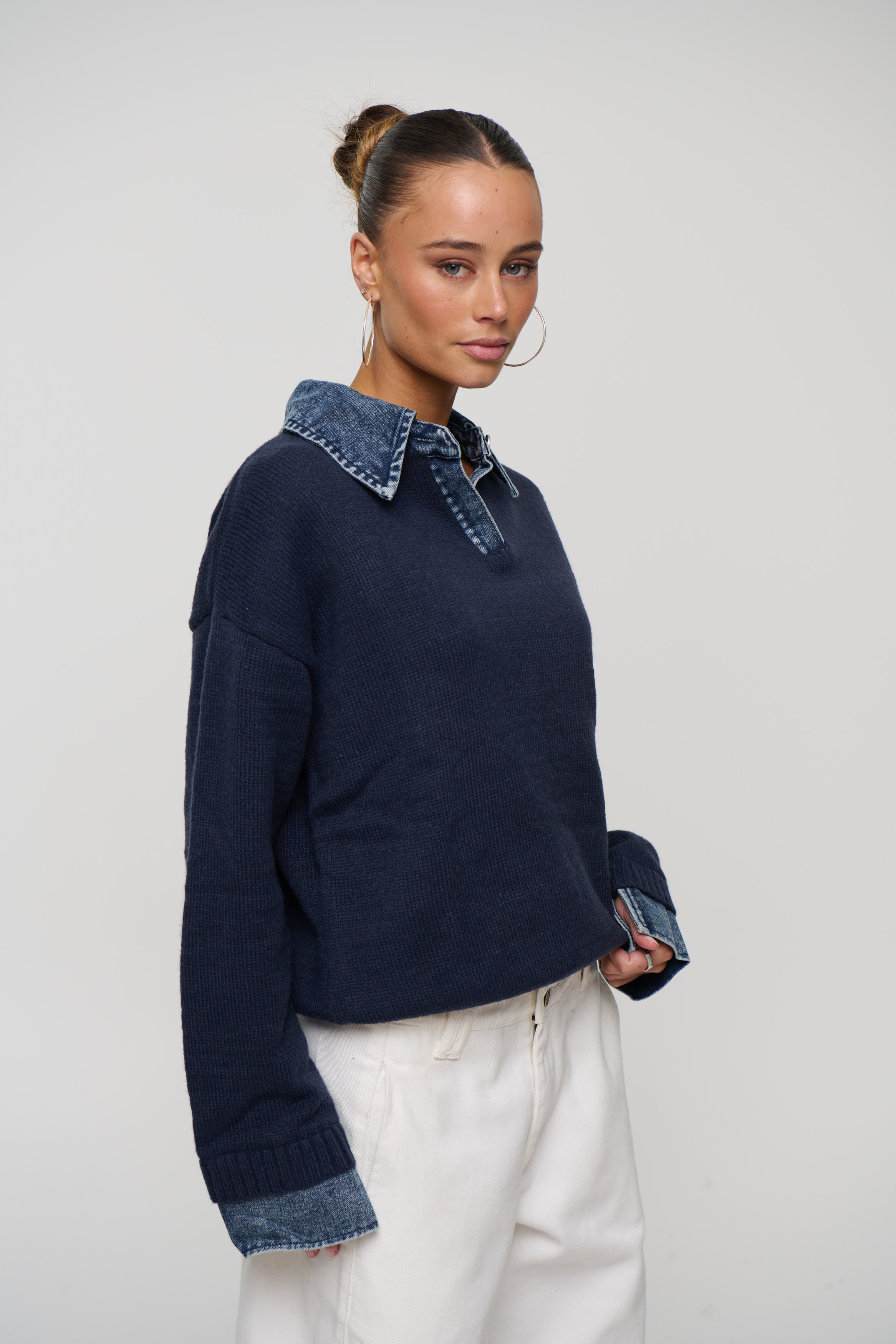 Marita Knit Jumper Navy