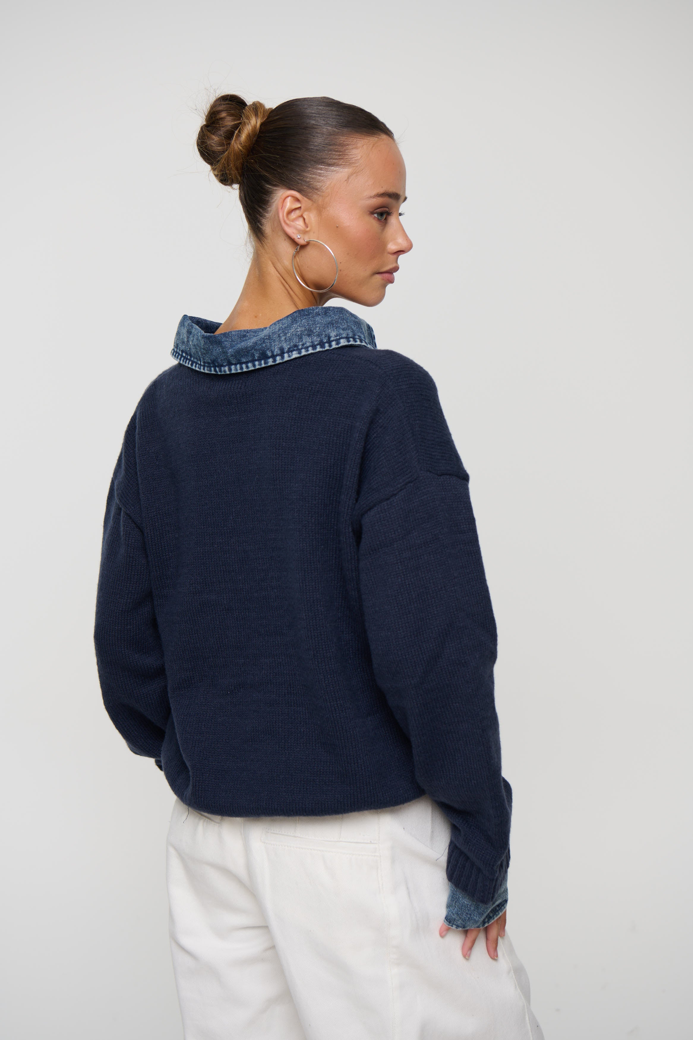 Marita Knit Jumper Navy