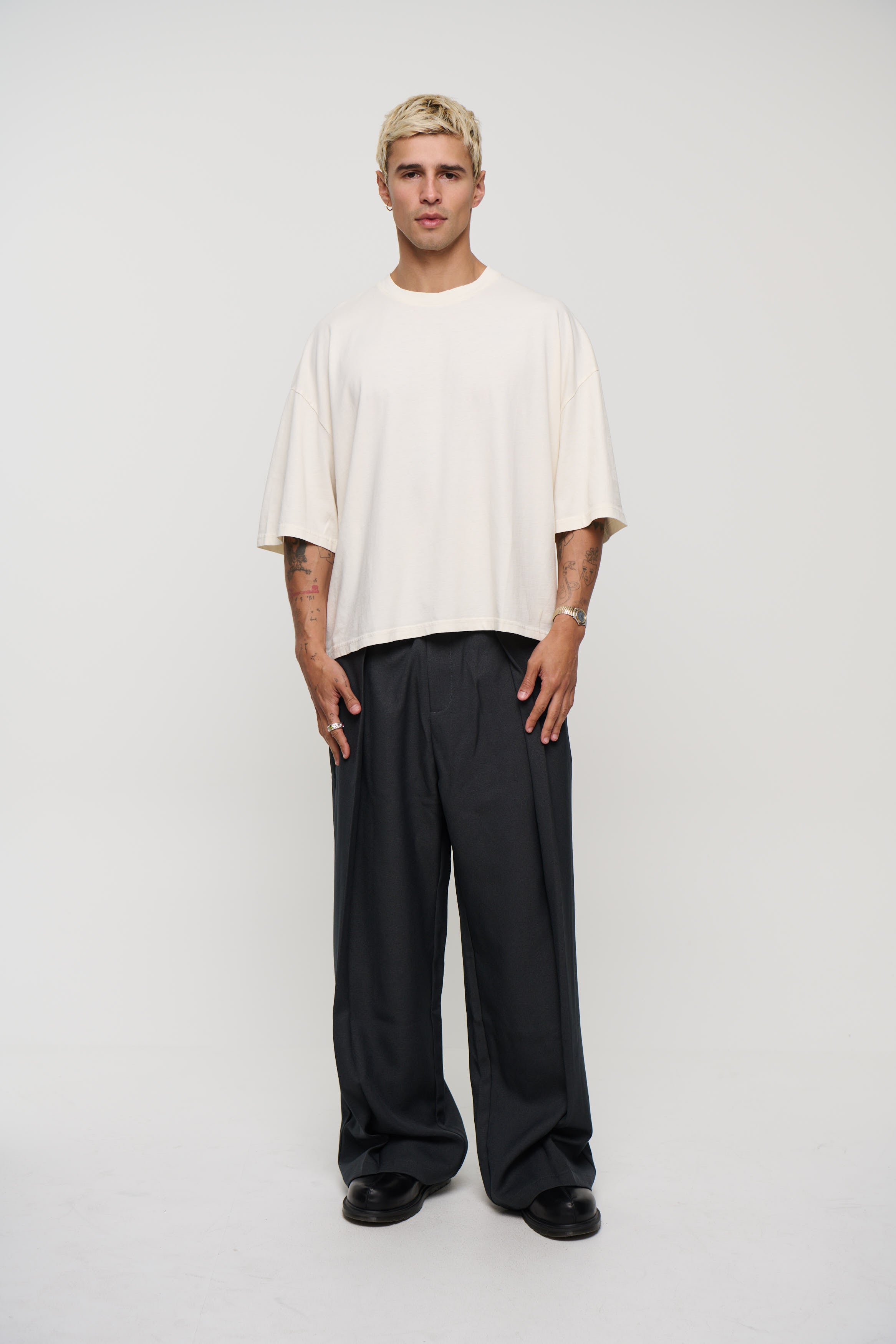 NTH Crop Box Tee Ivory
