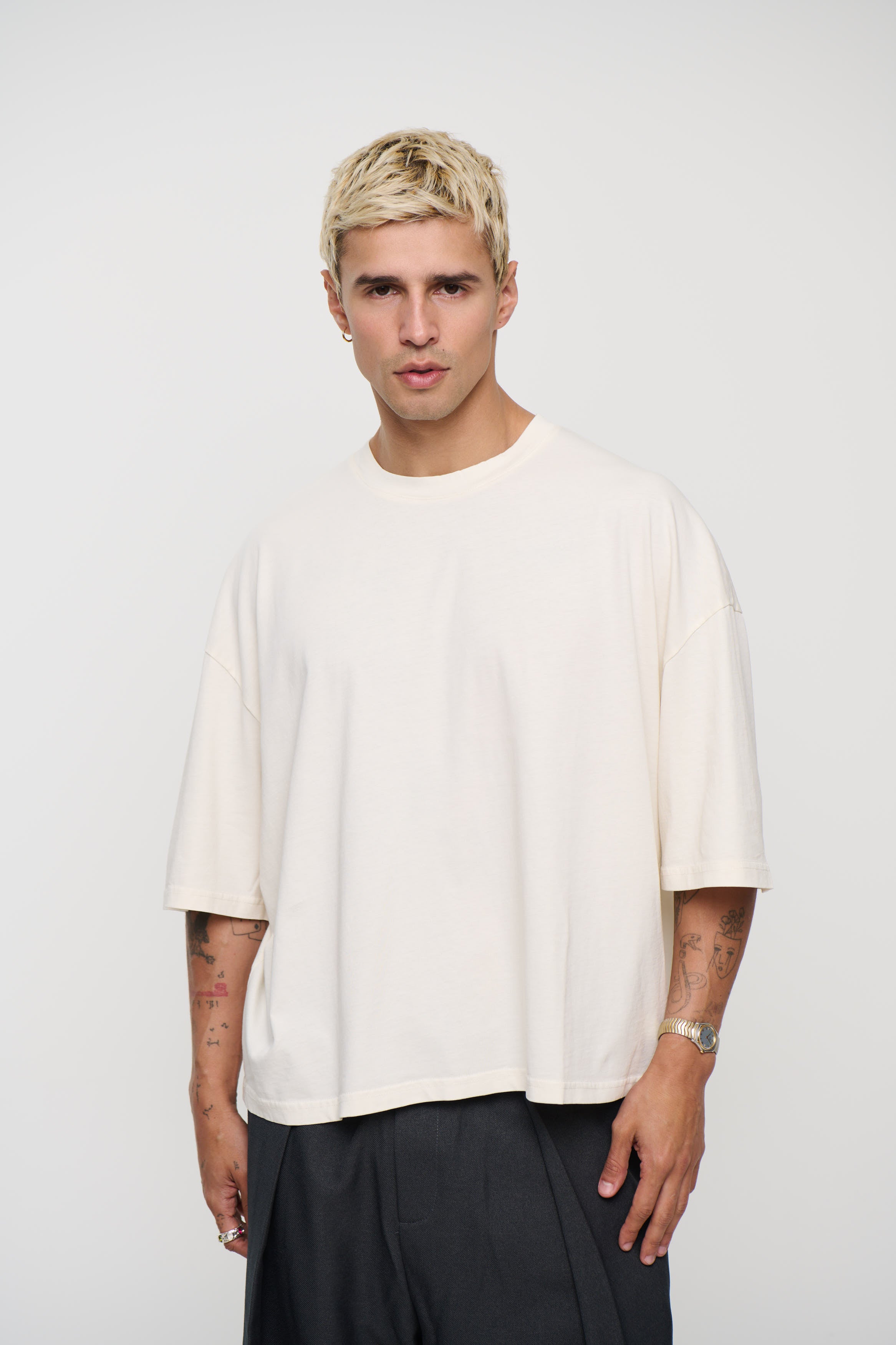 NTH Crop Box Tee Ivory