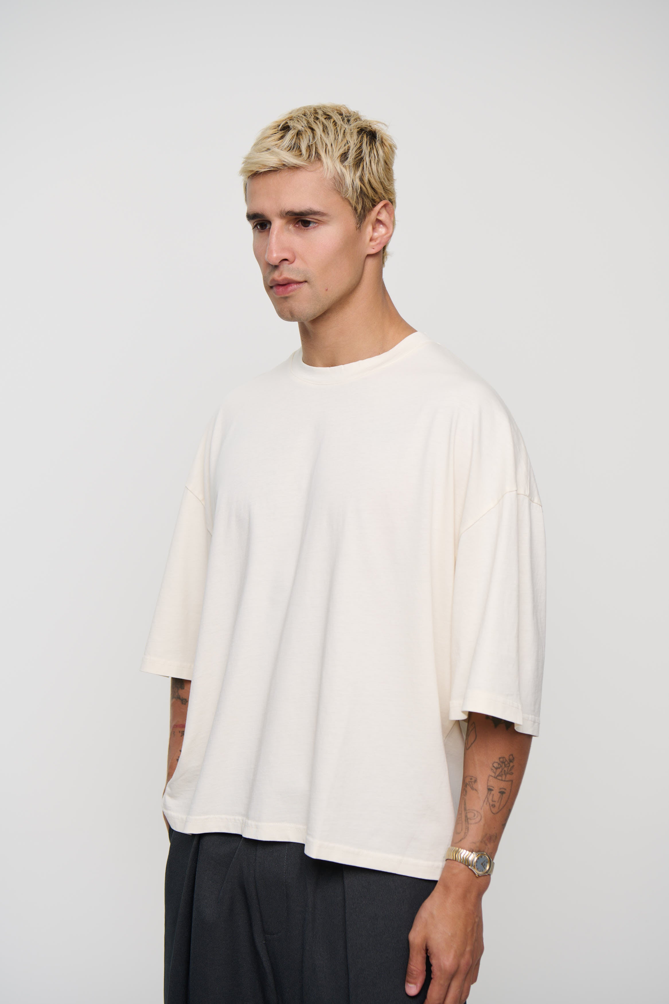 NTH Crop Box Tee Ivory