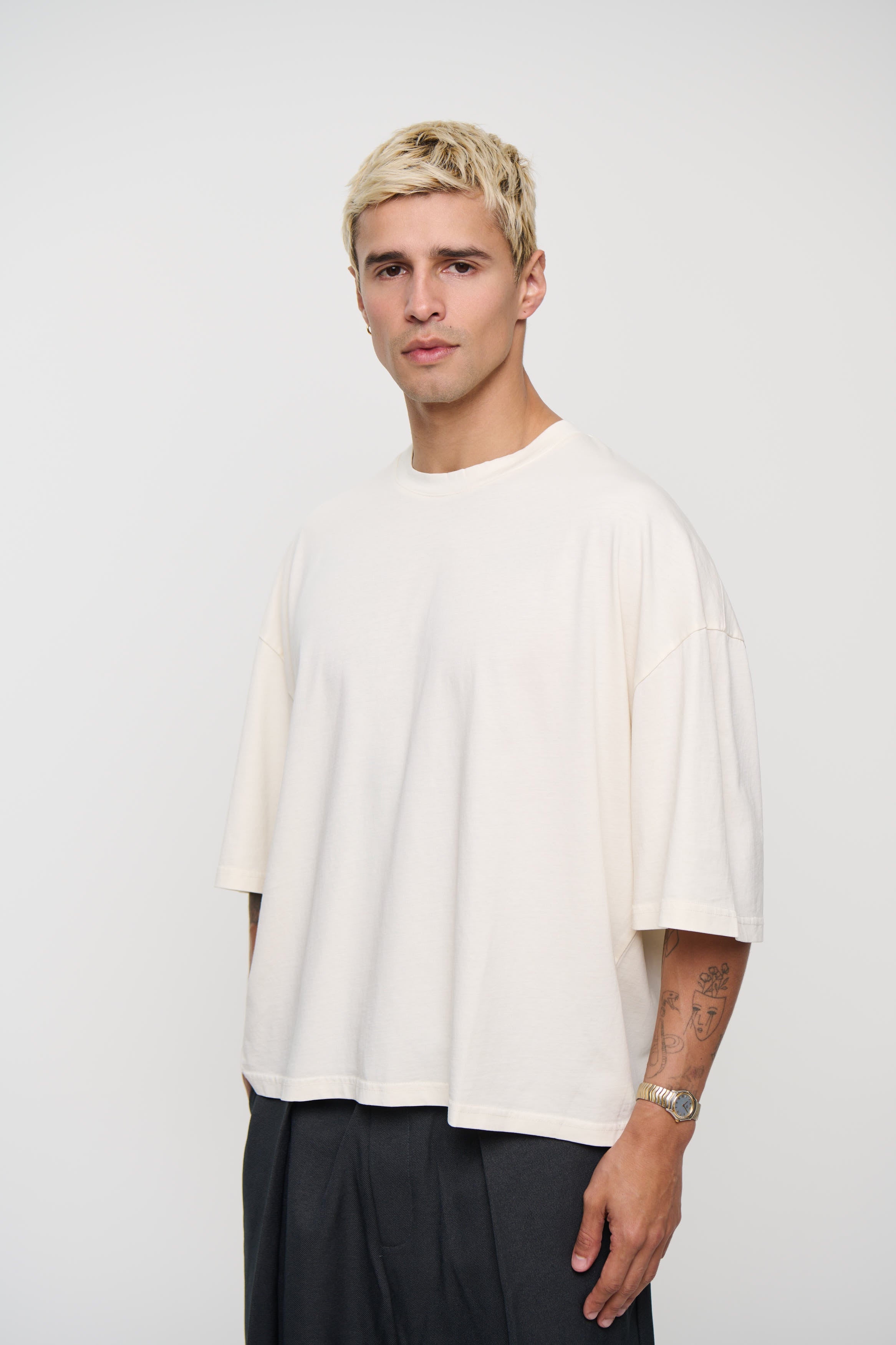 NTH Crop Box Tee Ivory