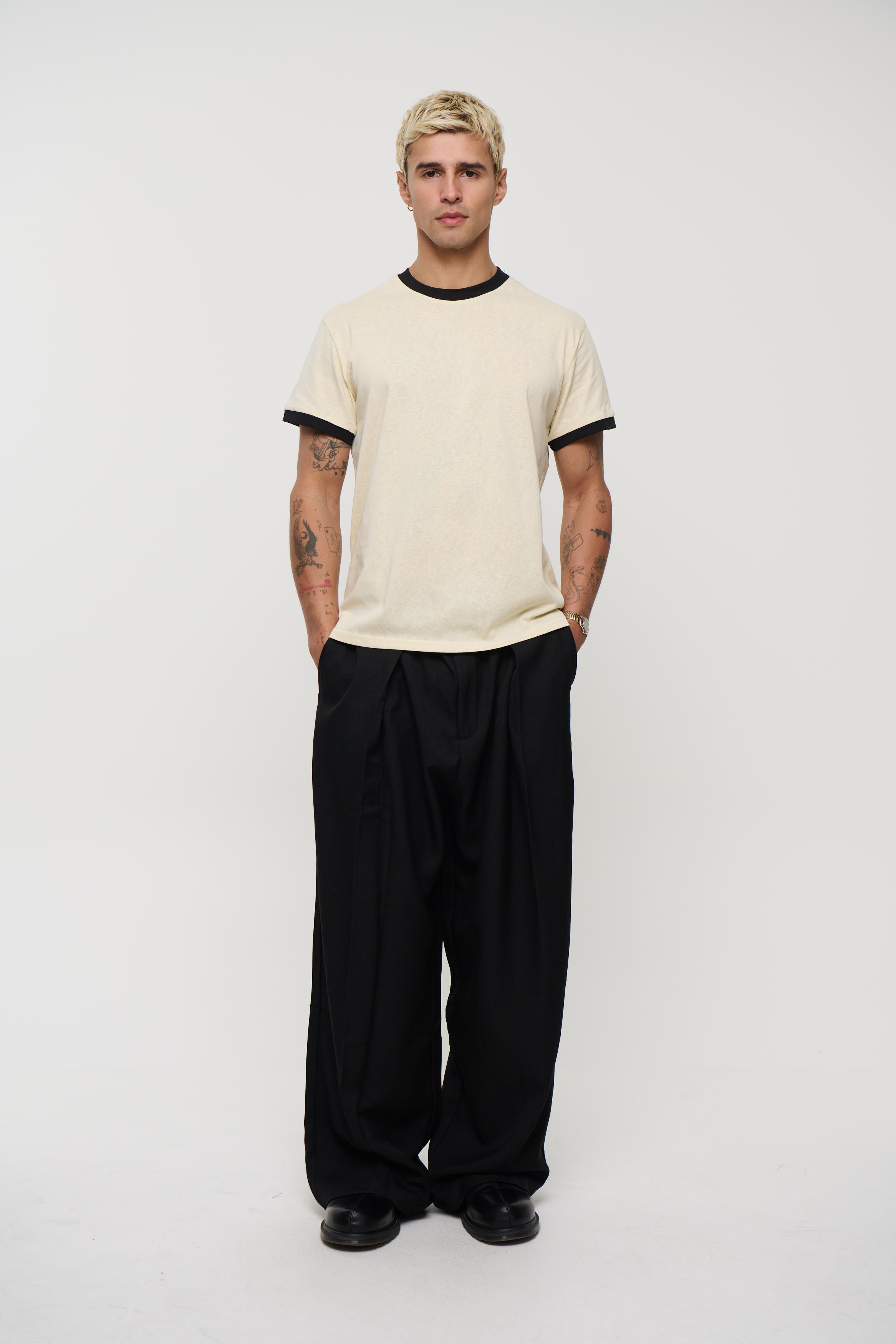 Soft Ringer Tee Off White