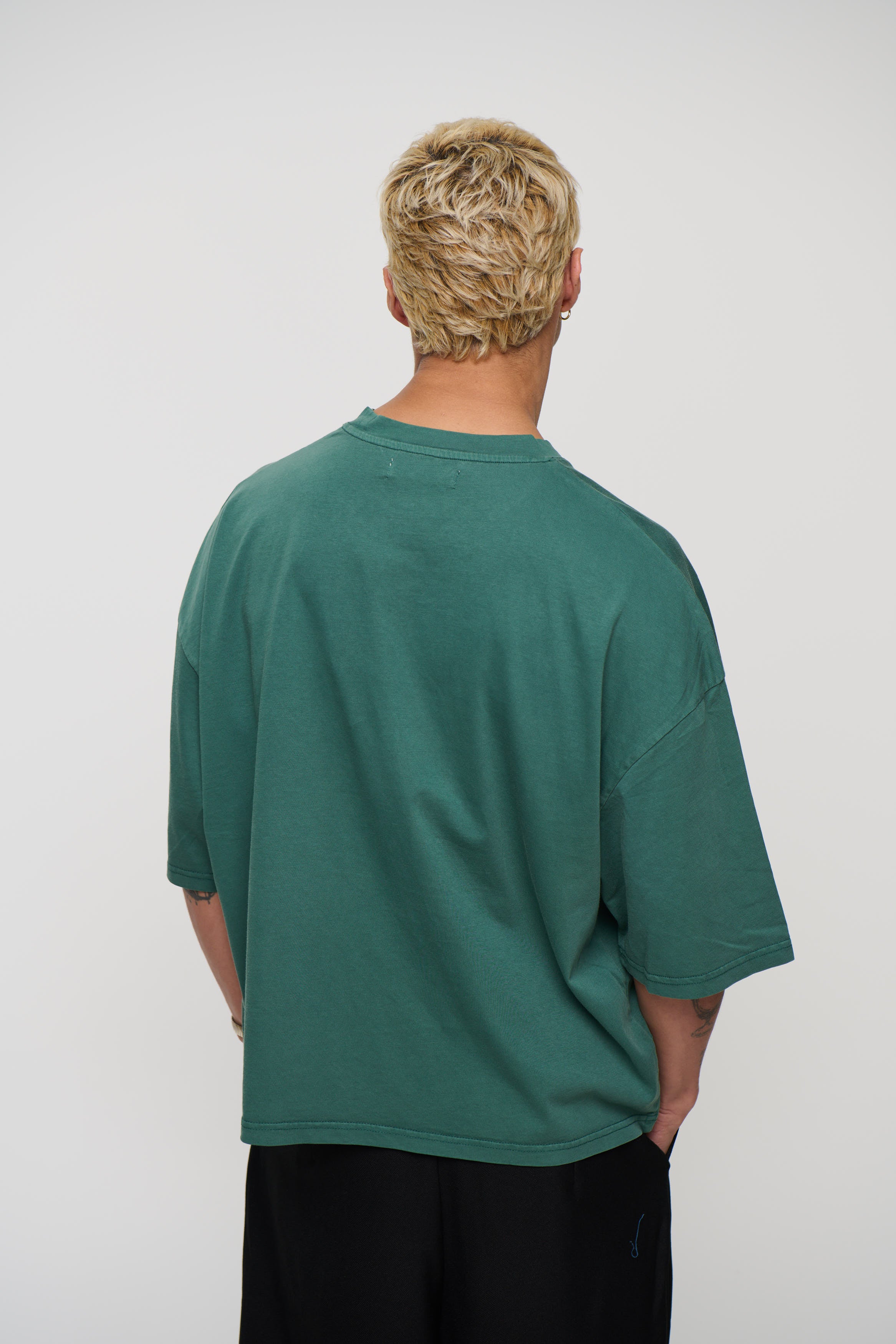 NTH Crop Box Tee Dark Green