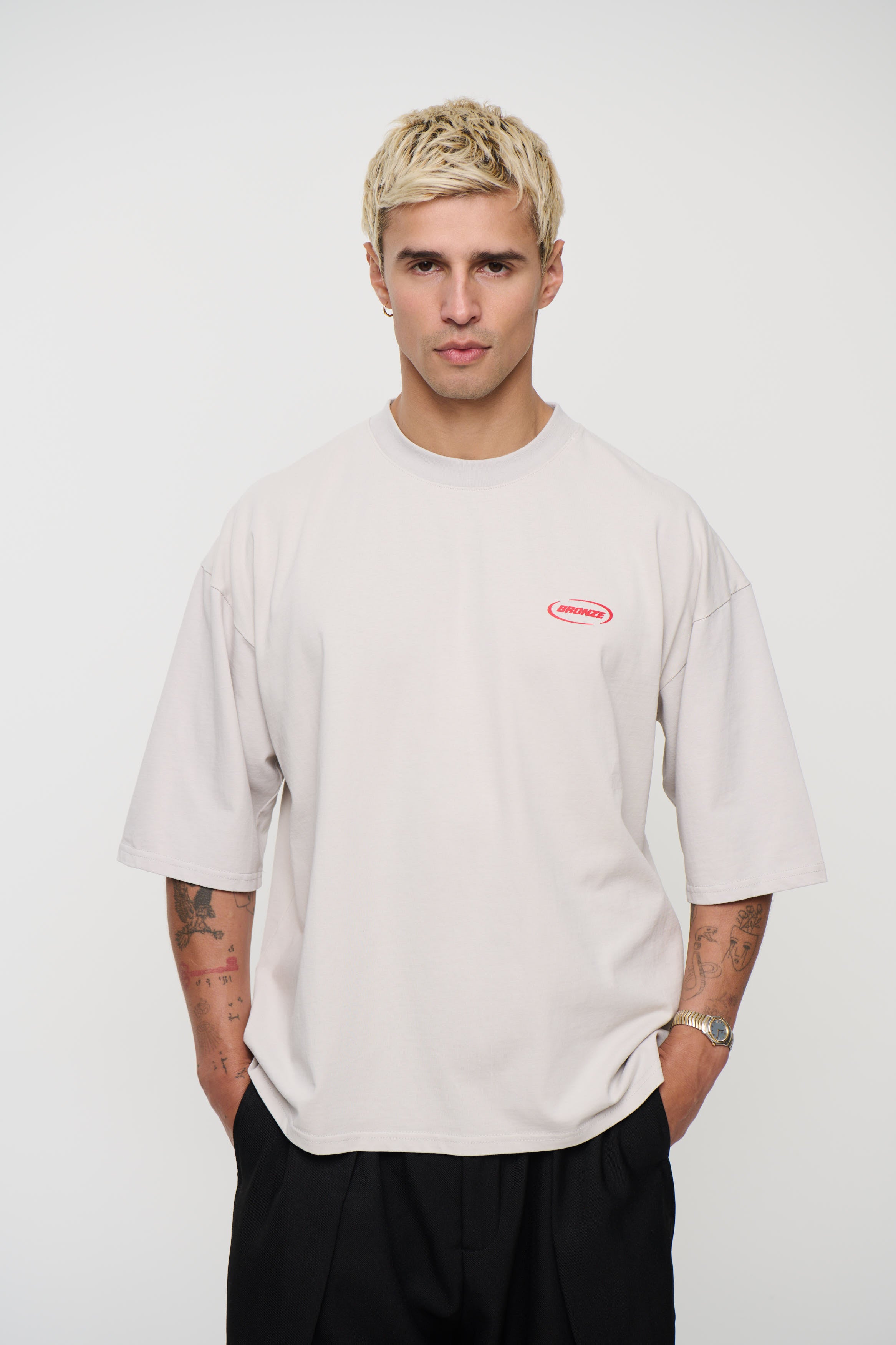 Riley Logo Tee Ivory