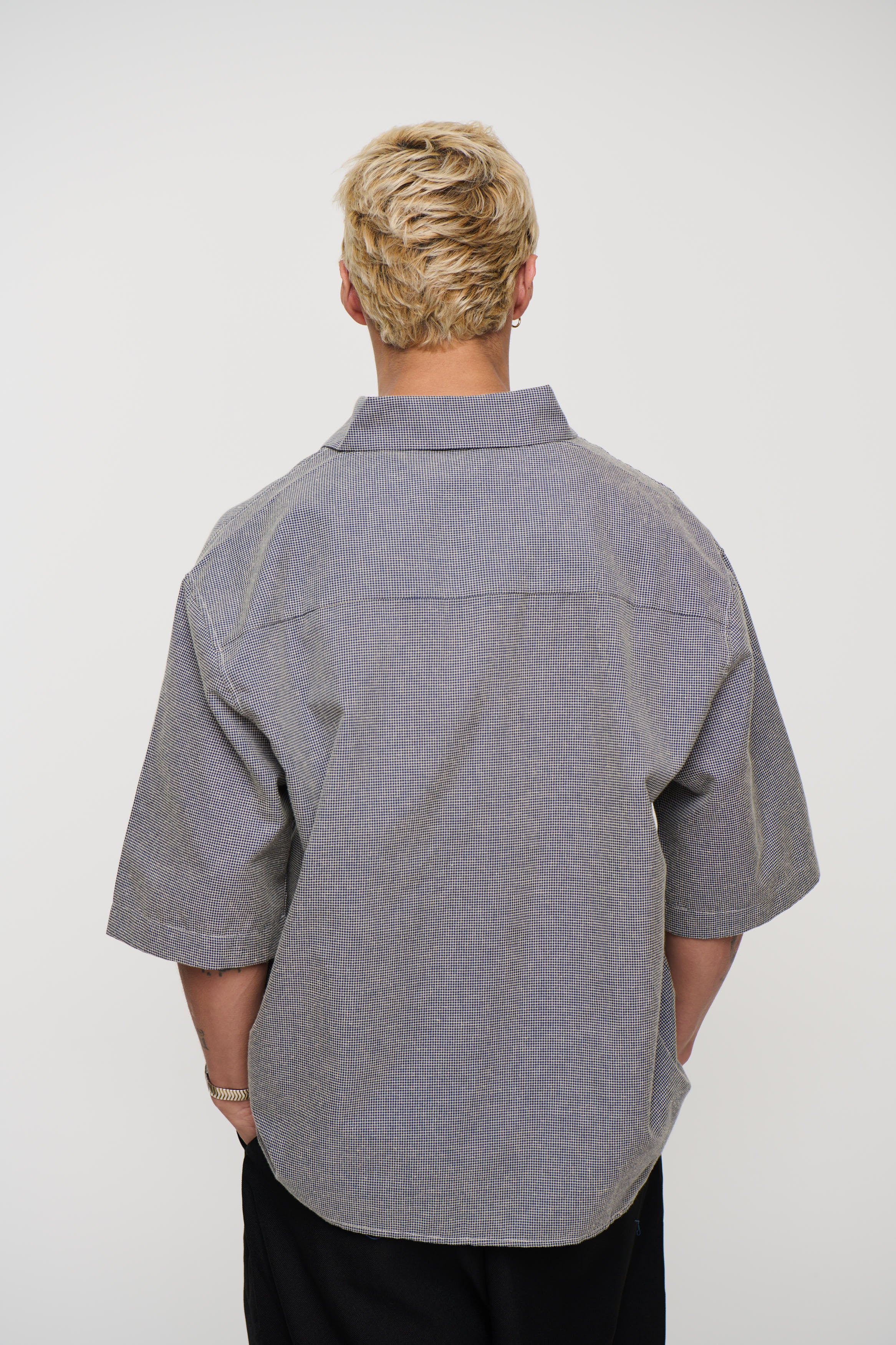 Scott Shirt Check Blue Print