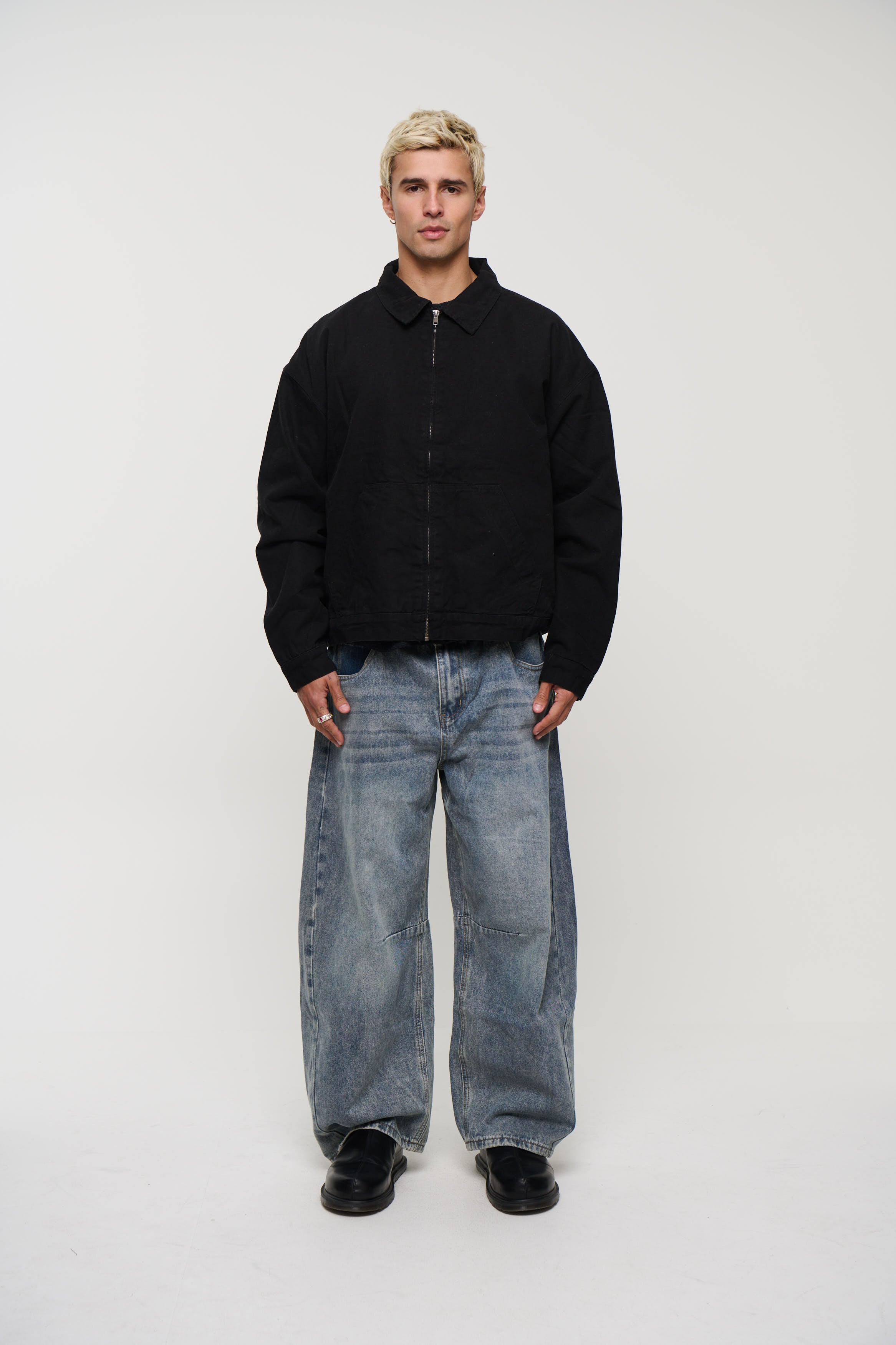 Collar Lined Jacket Black
