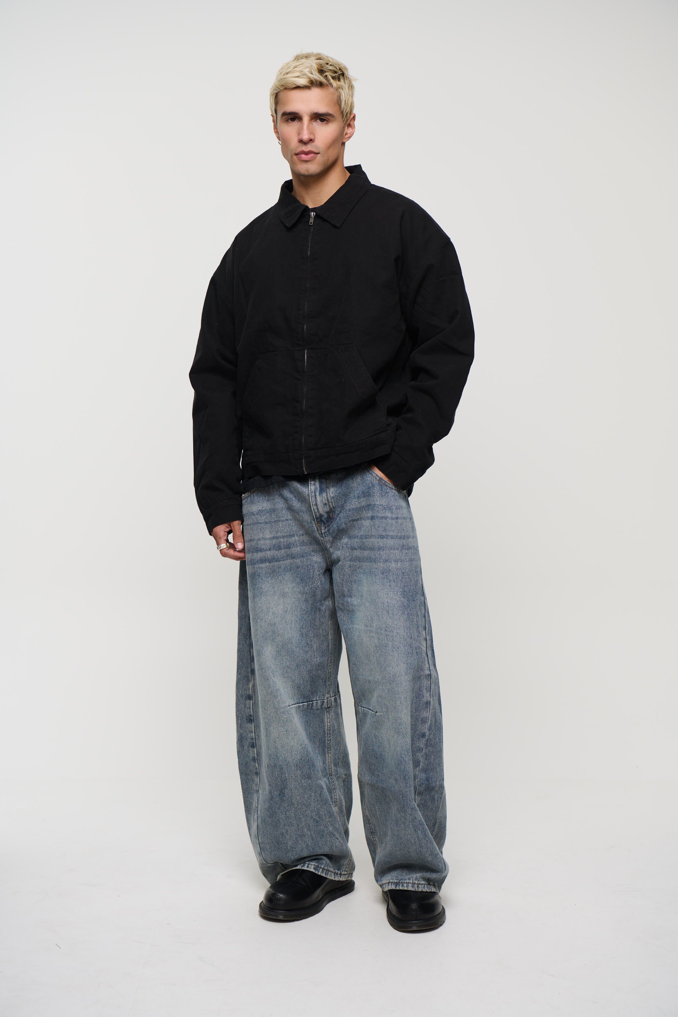 Collar Lined Jacket Black