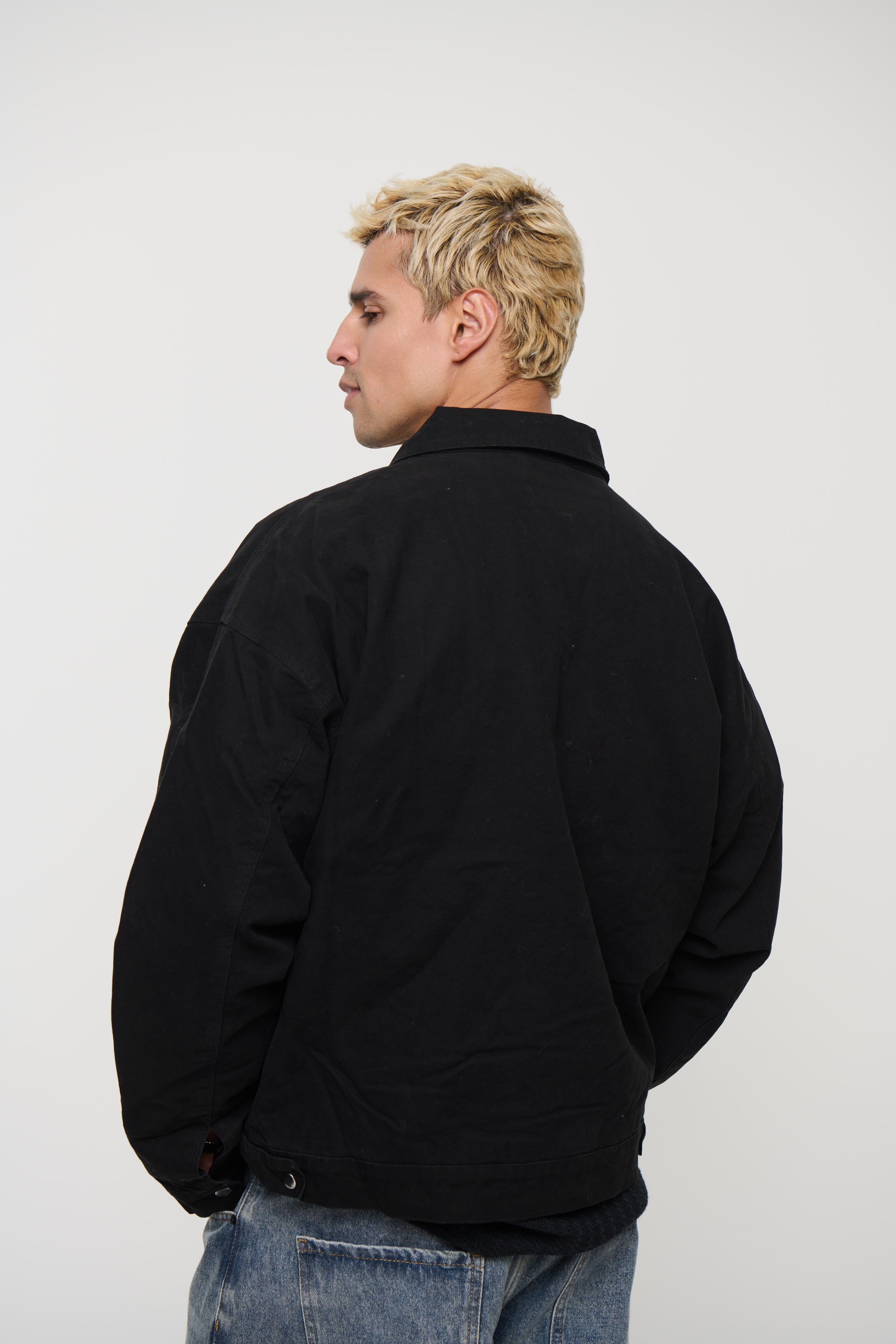 Collar Lined Jacket Black