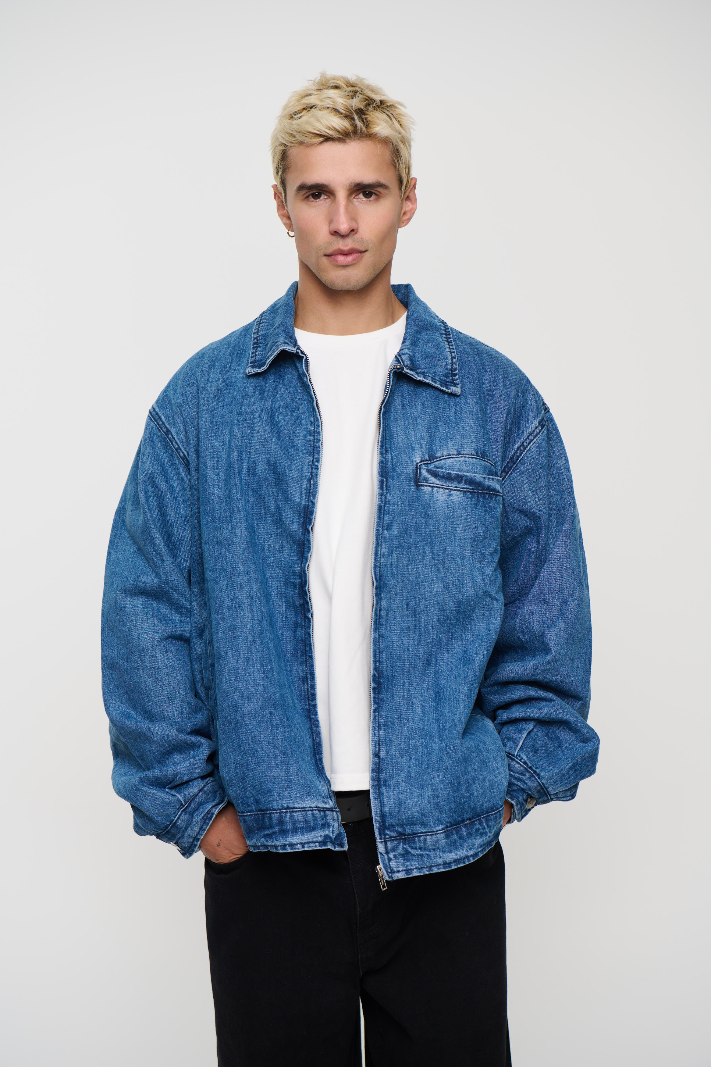 NTH Denim Lined Jacket Blue