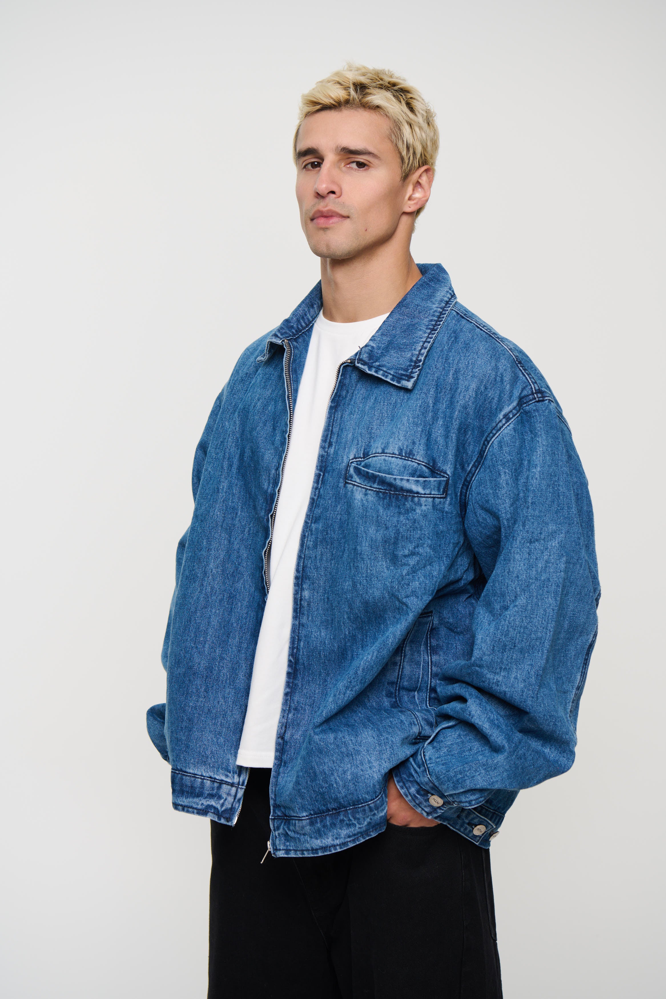 NTH Denim Lined Jacket Blue