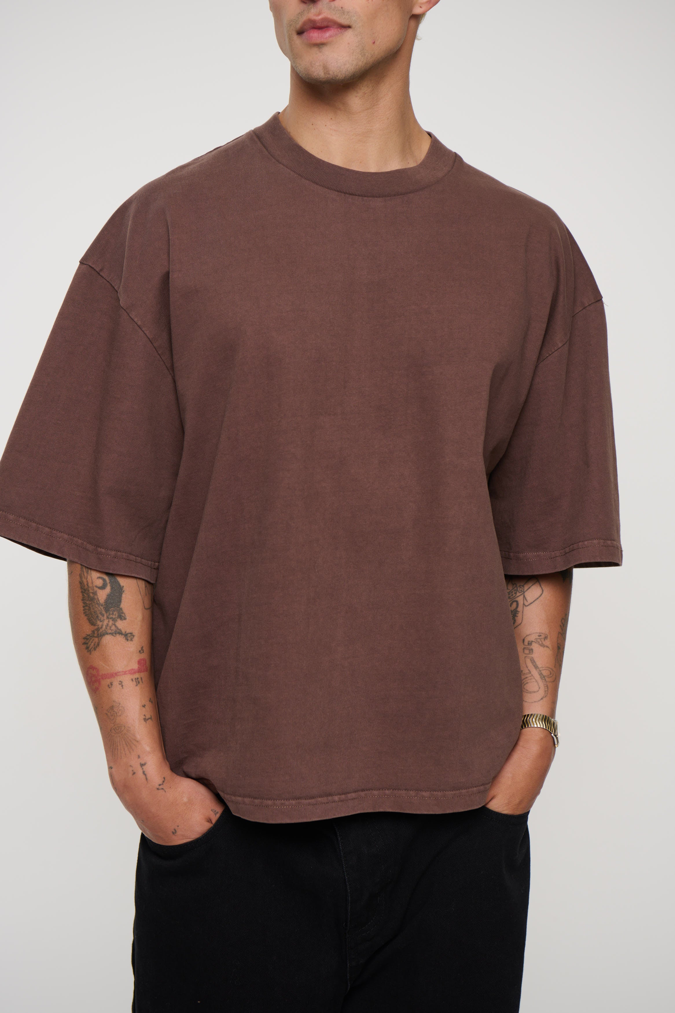 Emmett Box Tee Chocolate