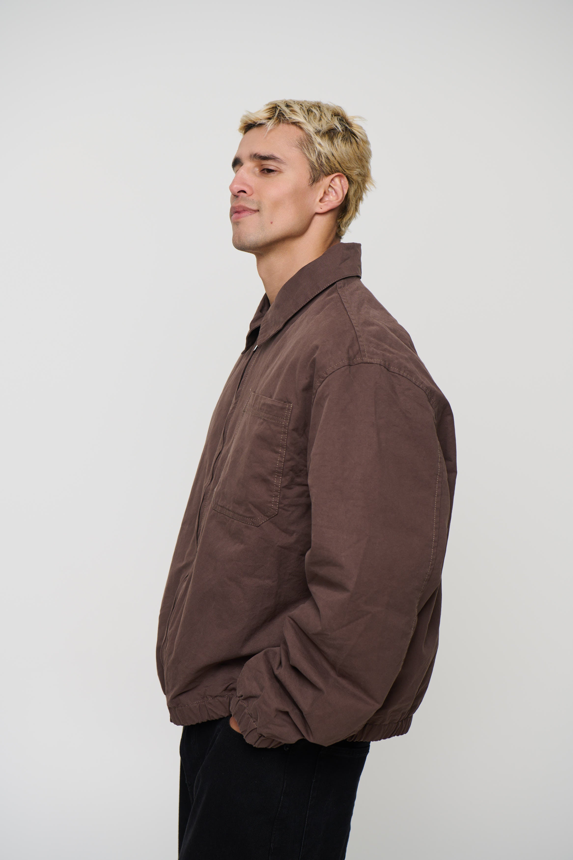Charlie Soft Cotton Bomber Choc