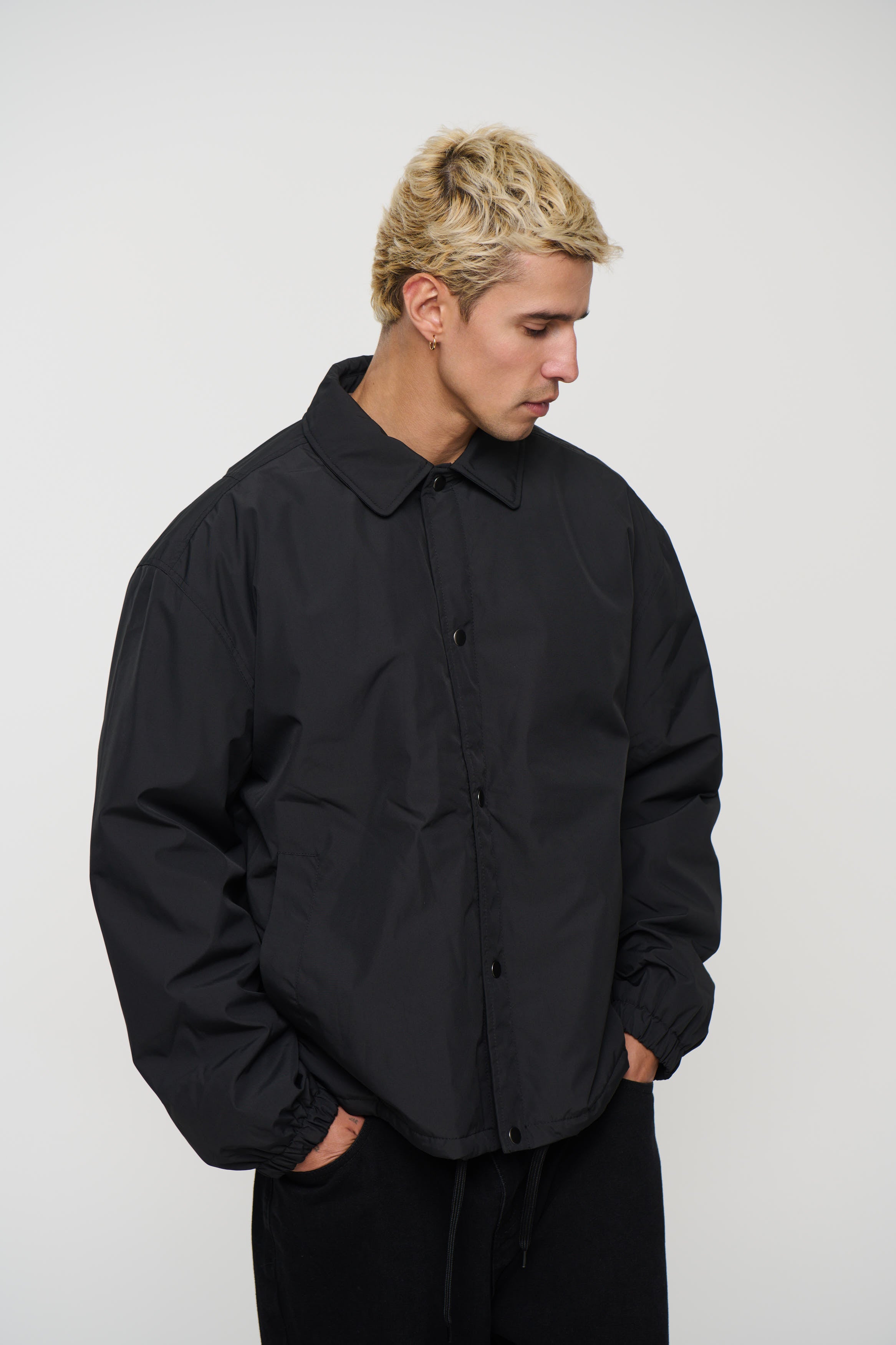 Padded Bomber Black