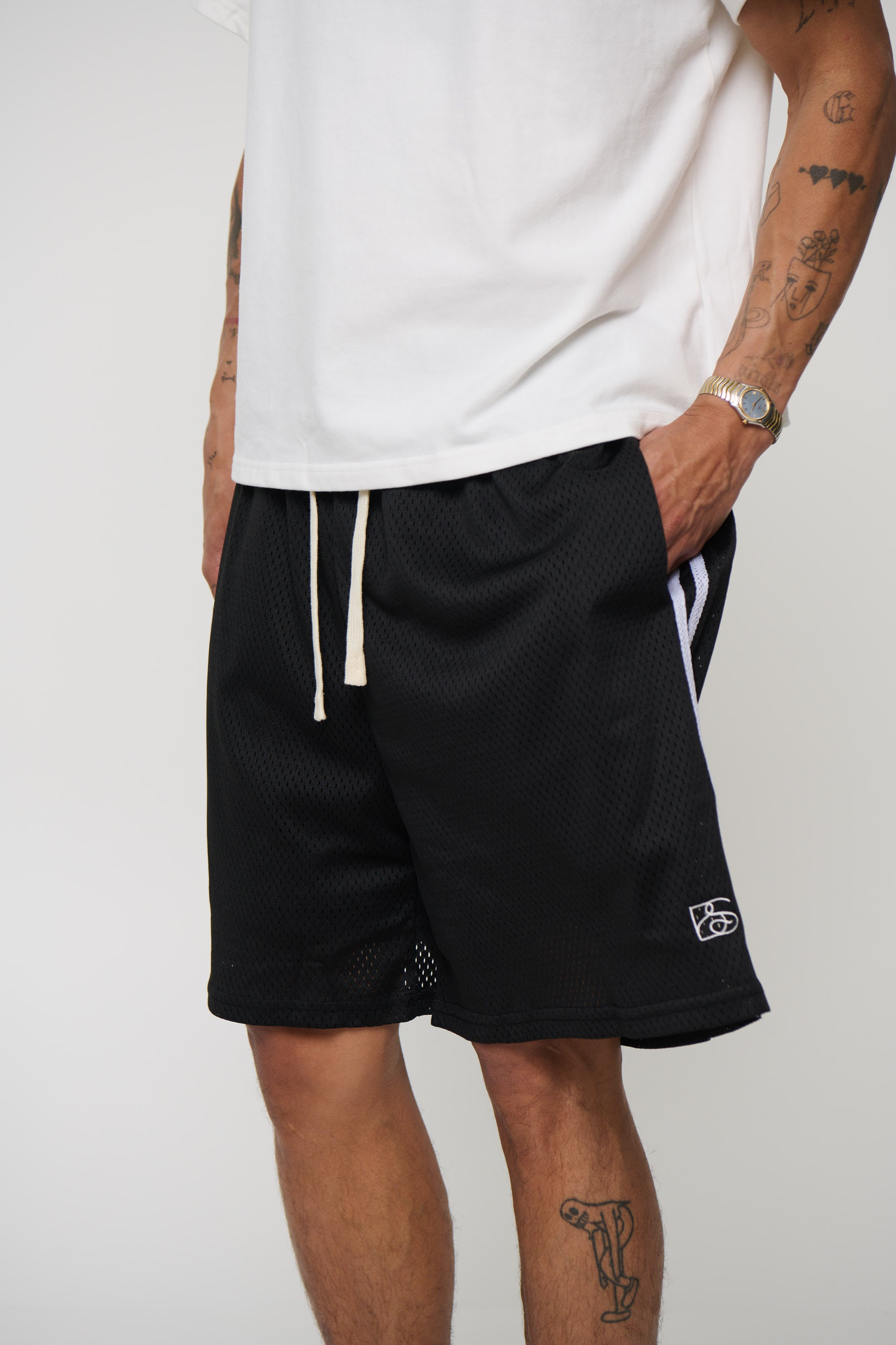 Julian Mesh Short Black
