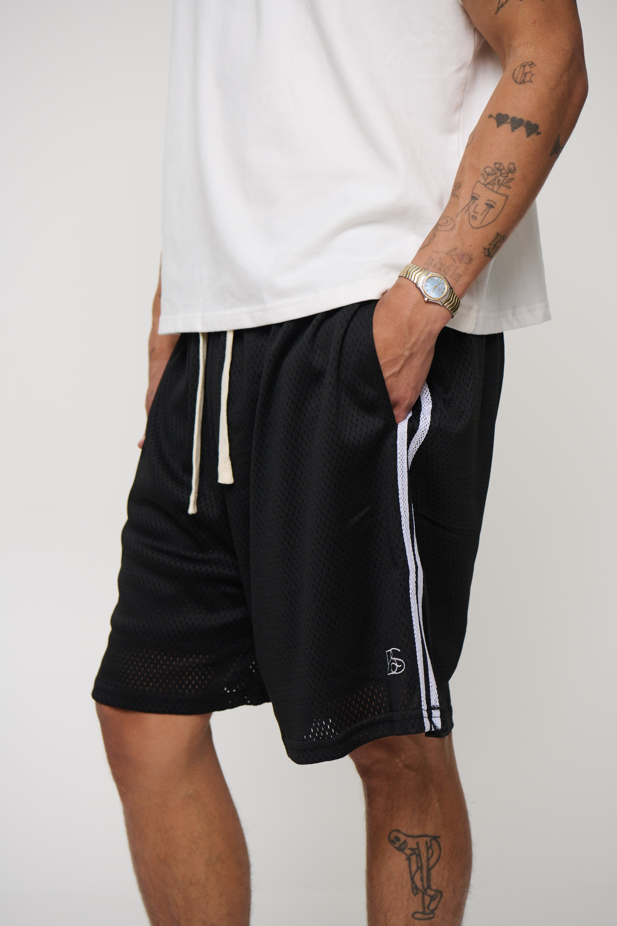 Julian Mesh Short Black