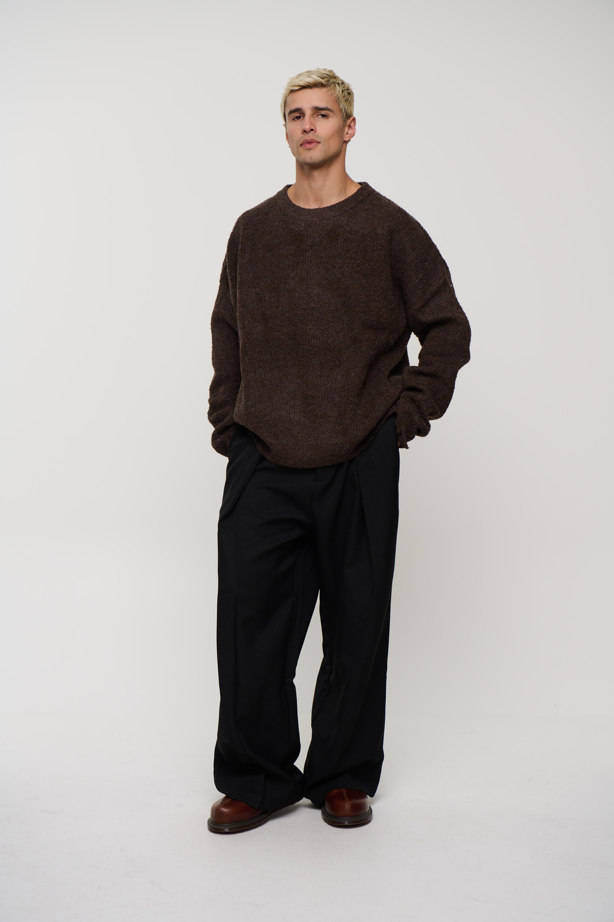 Soft Crew Knit Chocolate