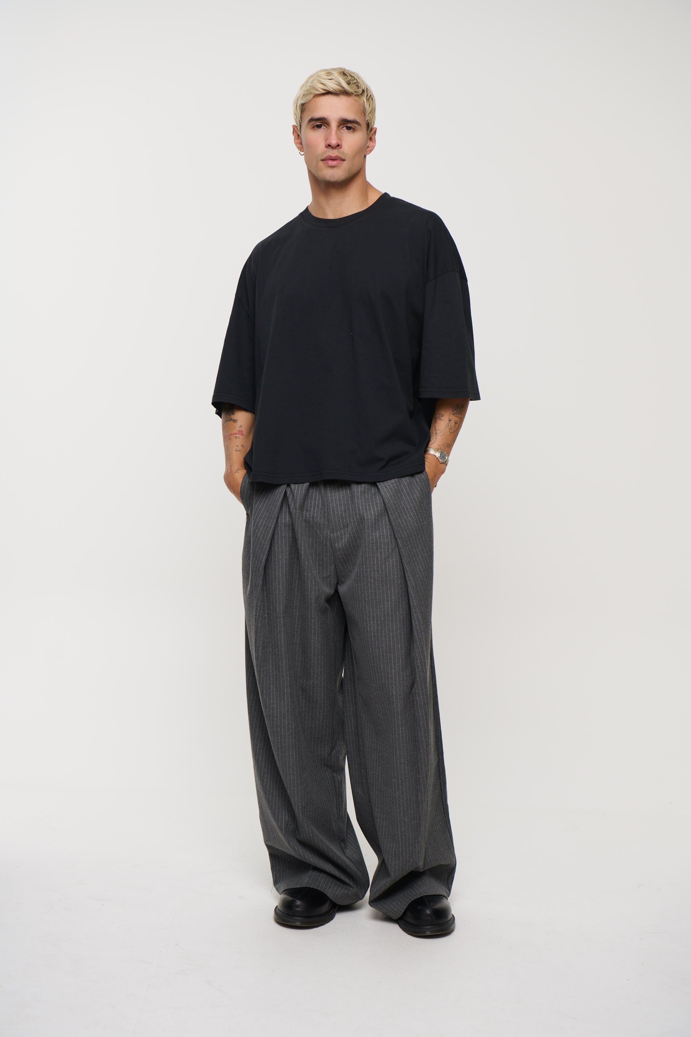 NTH Crop Box Tee Black