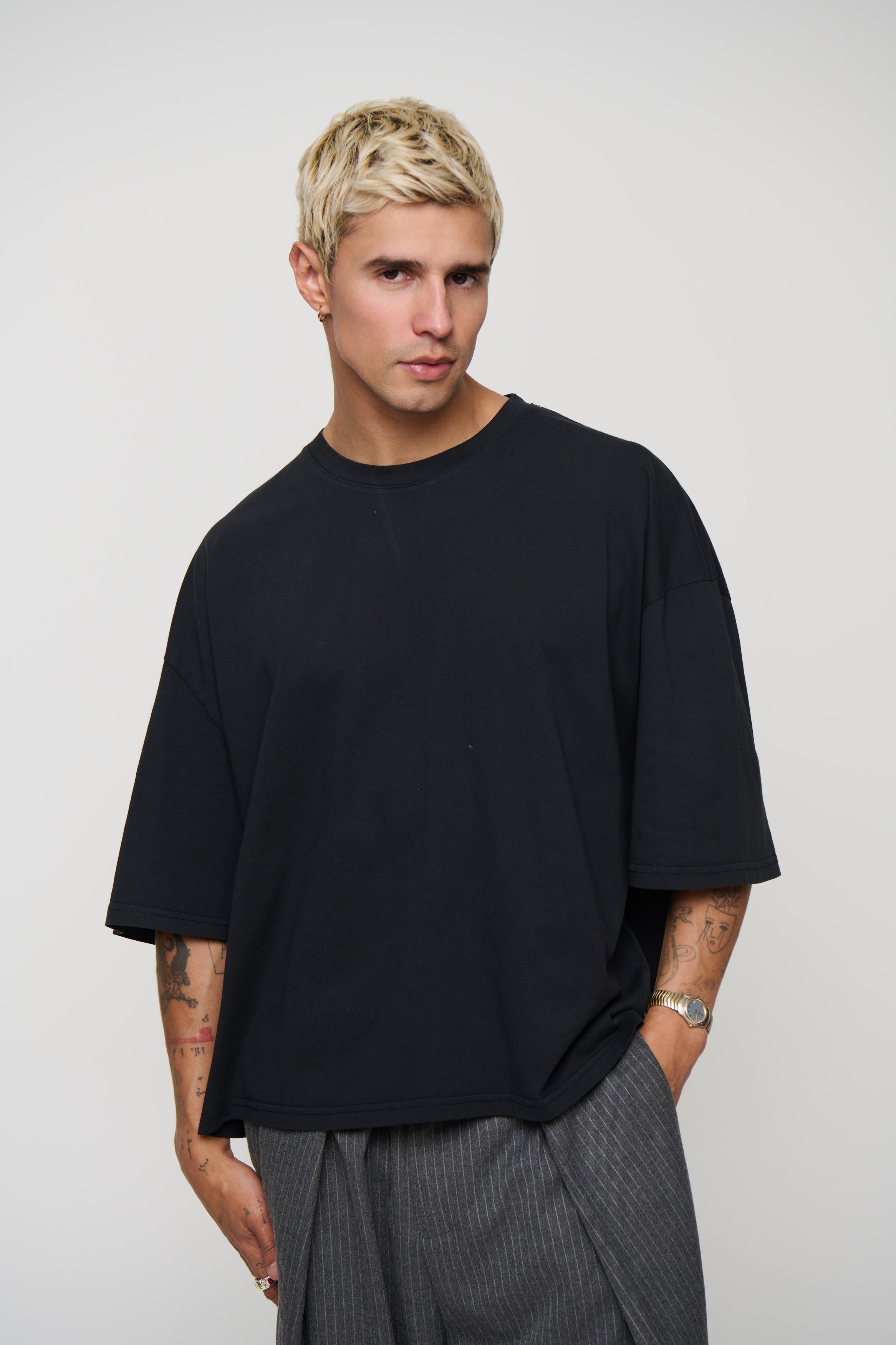 NTH Crop Box Tee Black