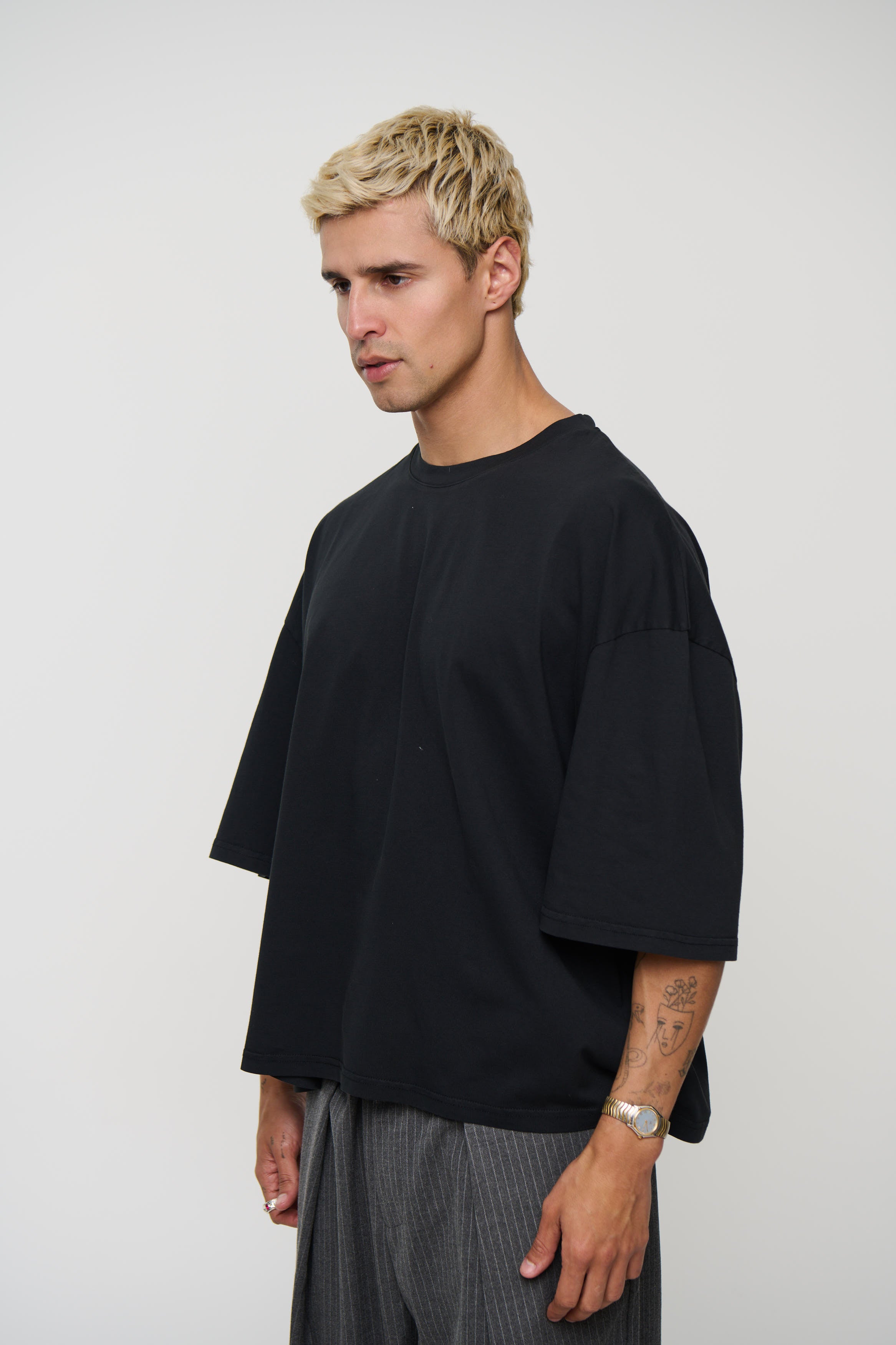NTH Crop Box Tee Black