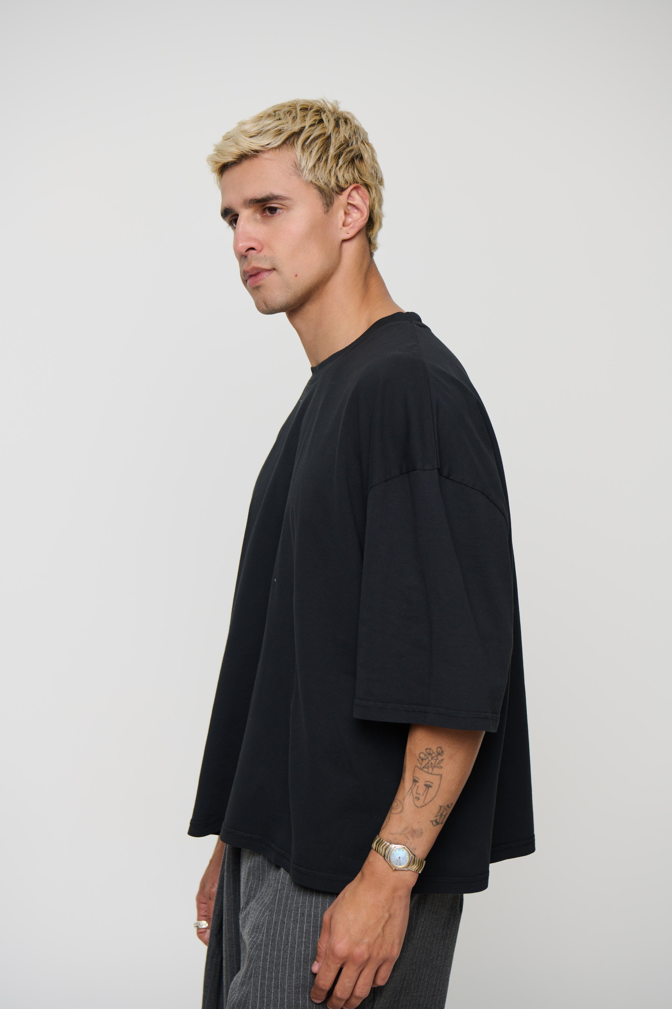 NTH Crop Box Tee Black