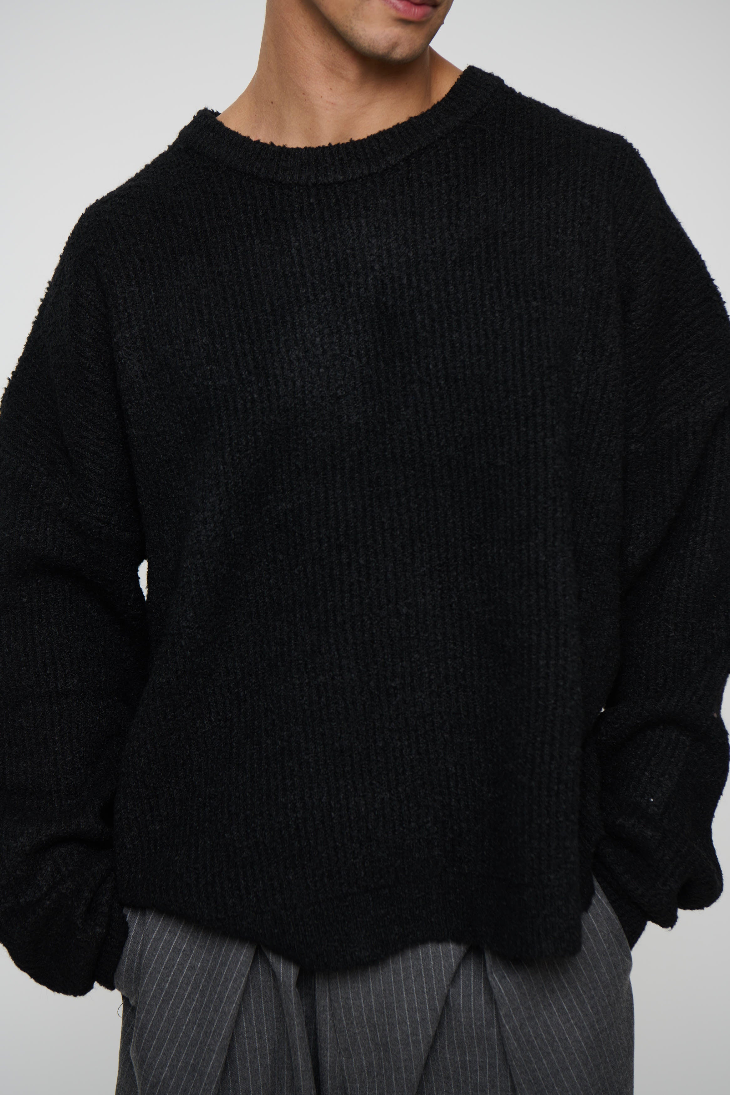 Soft Crew Knit Black