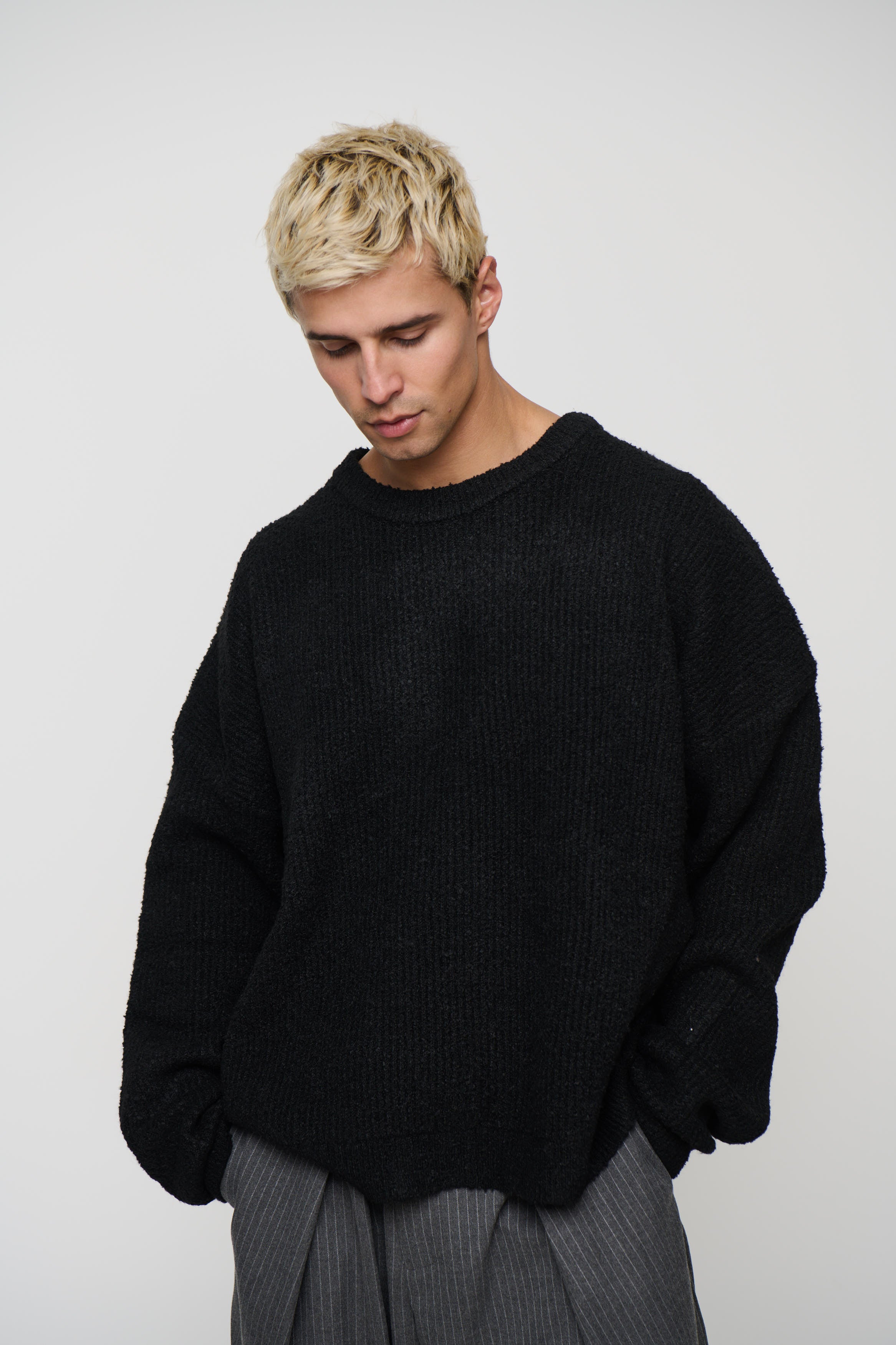 Soft Crew Knit Black