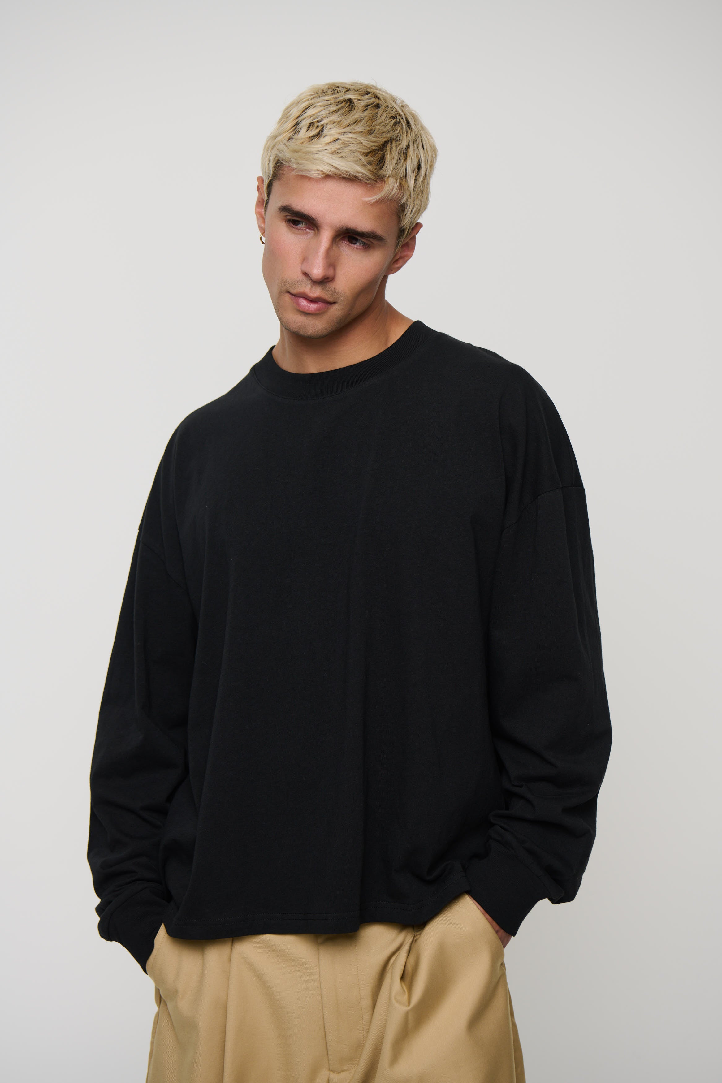 Cotton Long Sleeve Black