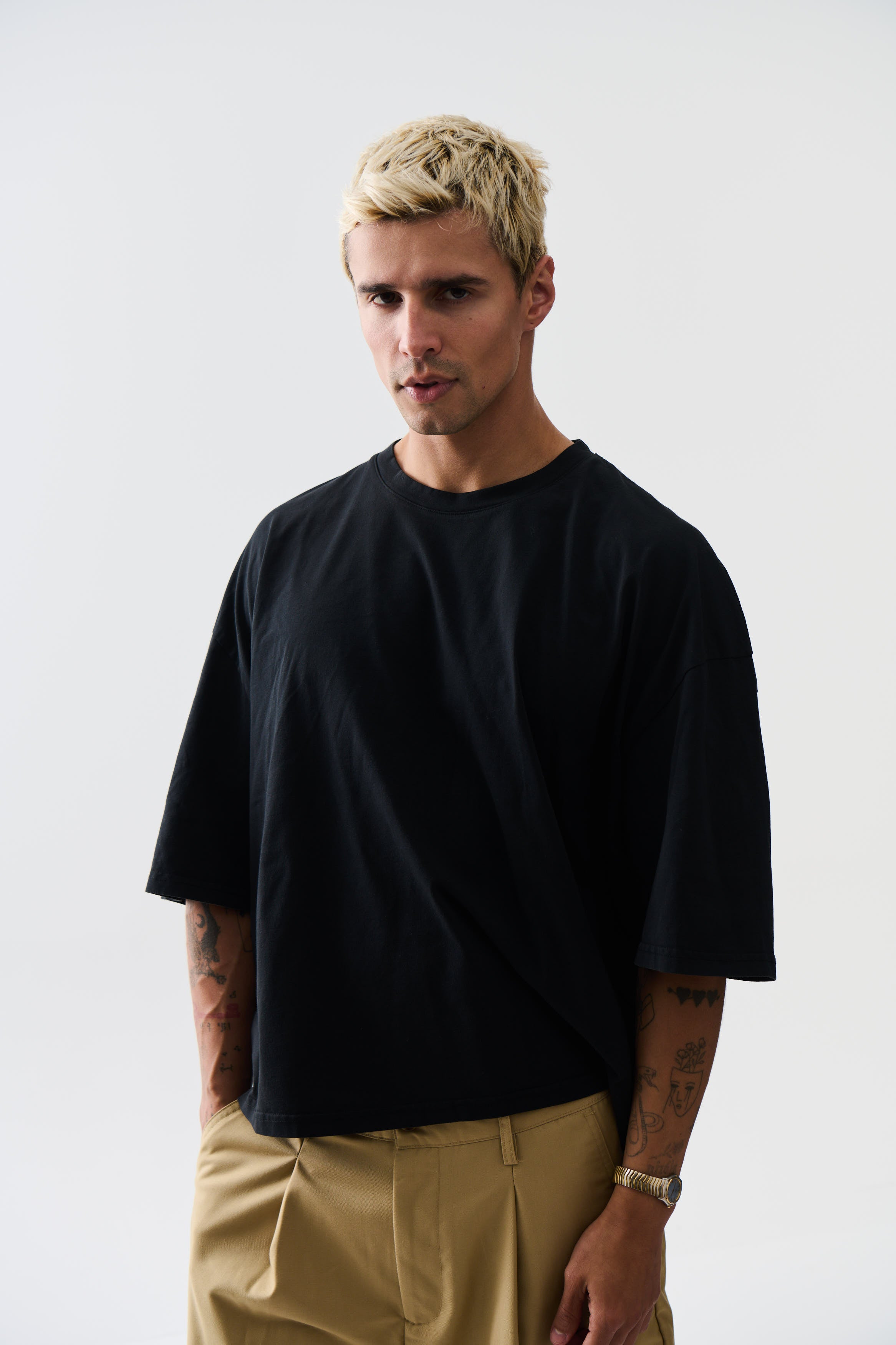 NTH Crop Box Tee Black