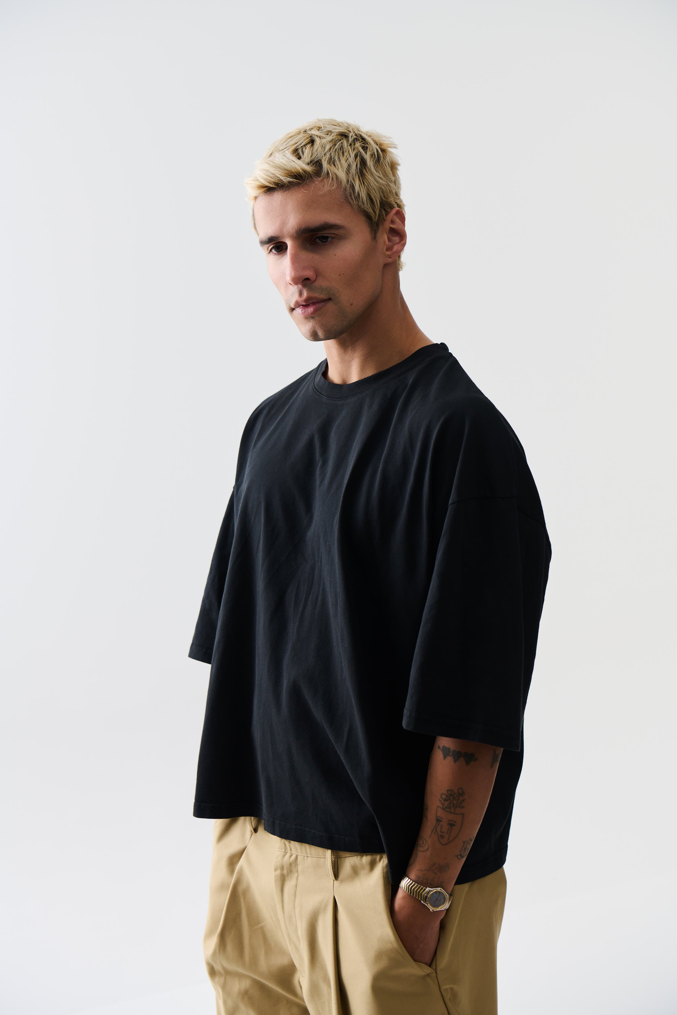 NTH Crop Box Tee Black