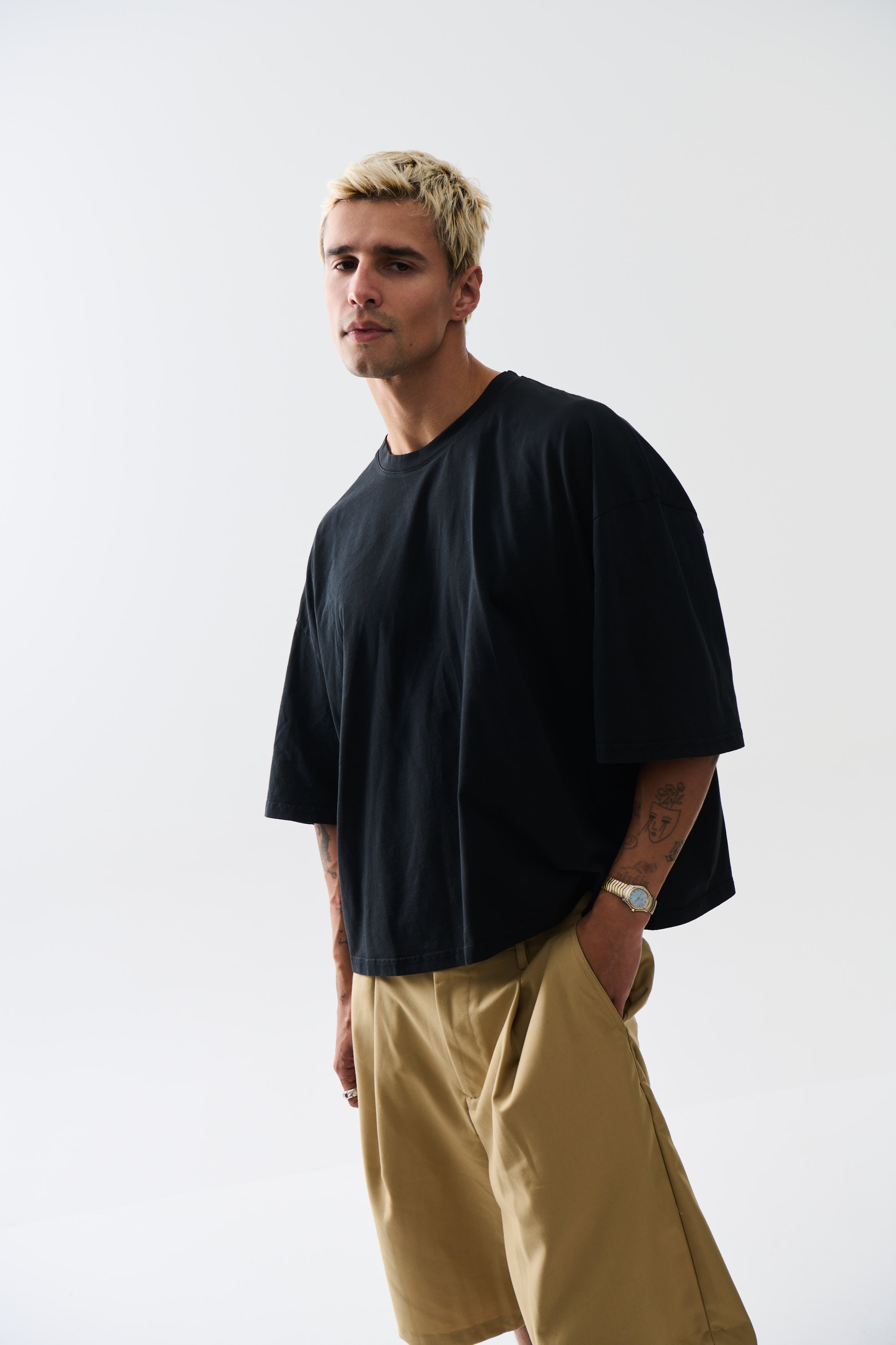 NTH Crop Box Tee Black
