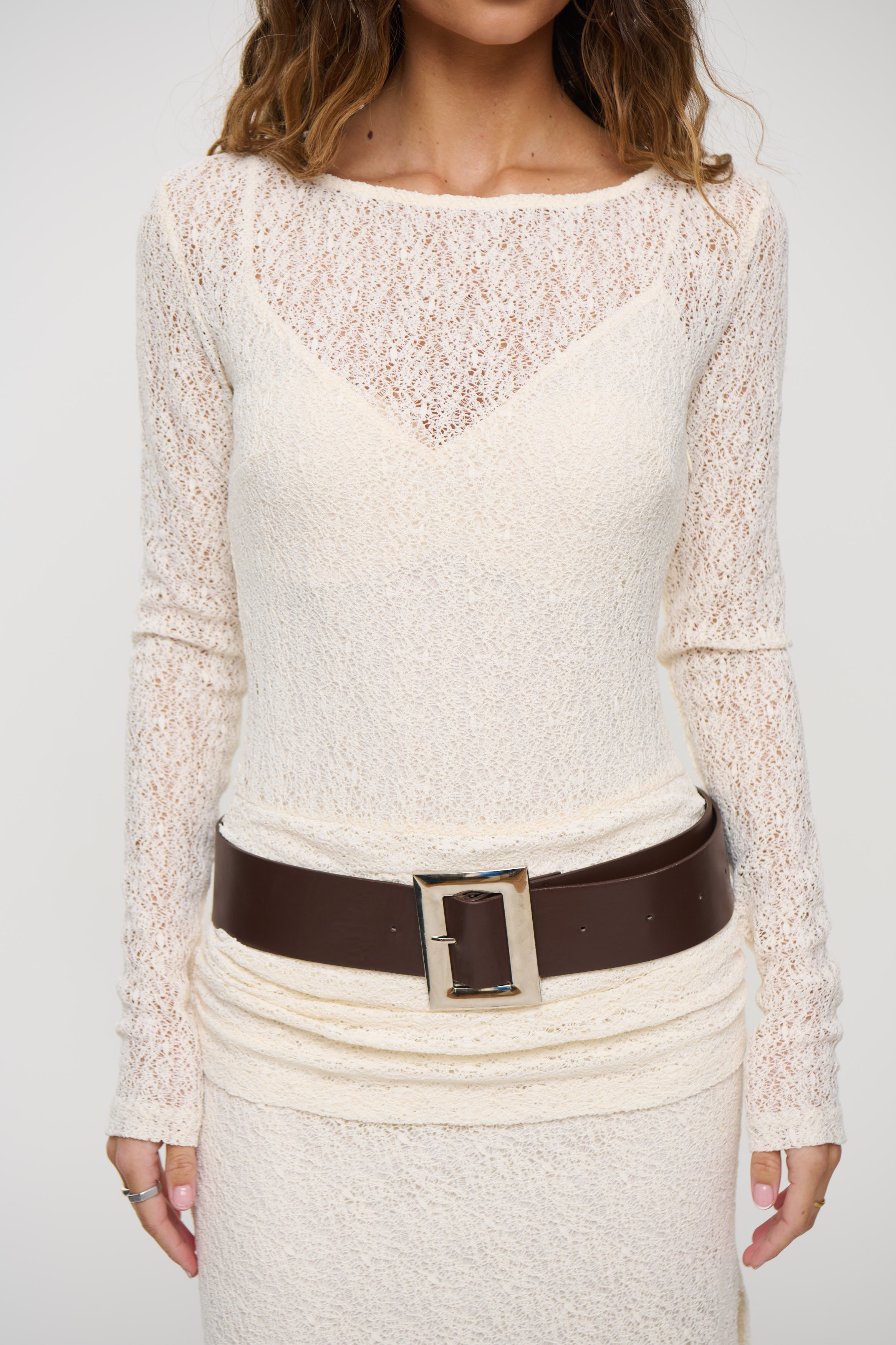 Lotus Maxi Dress Cream