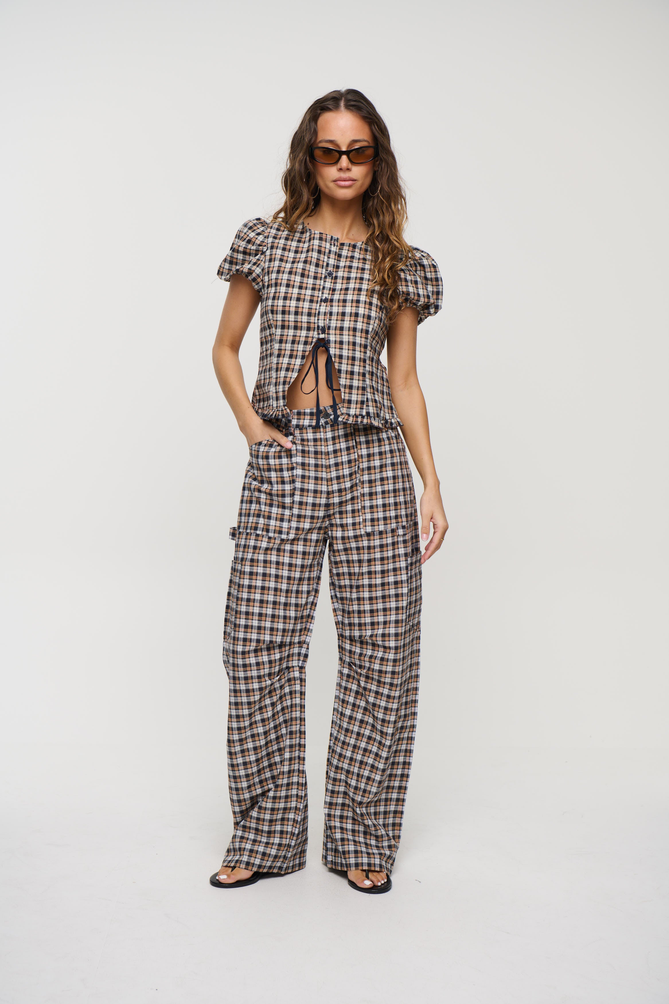 Miami Vice Pant Beige Tartan