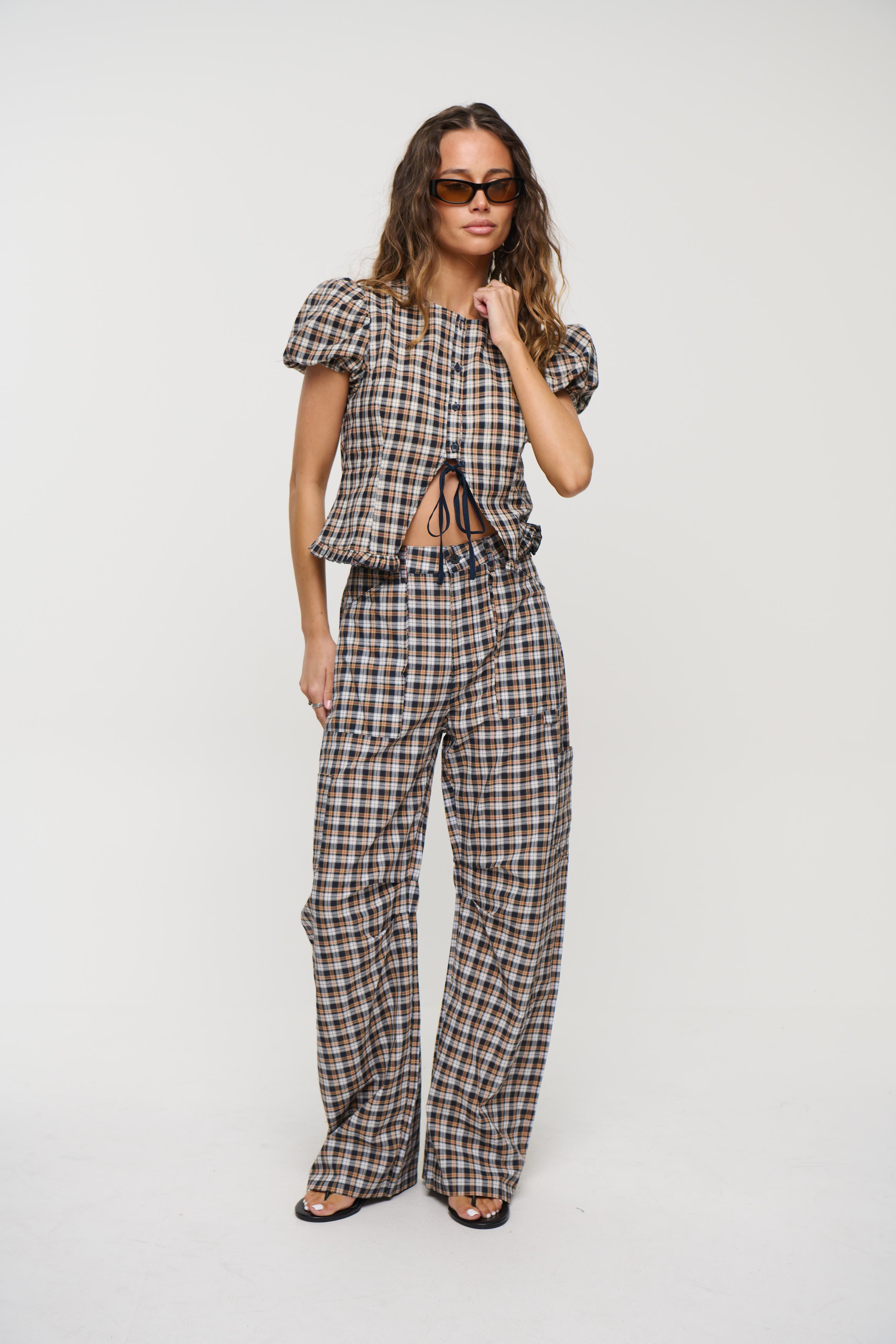 Miami Vice Pant Beige Tartan