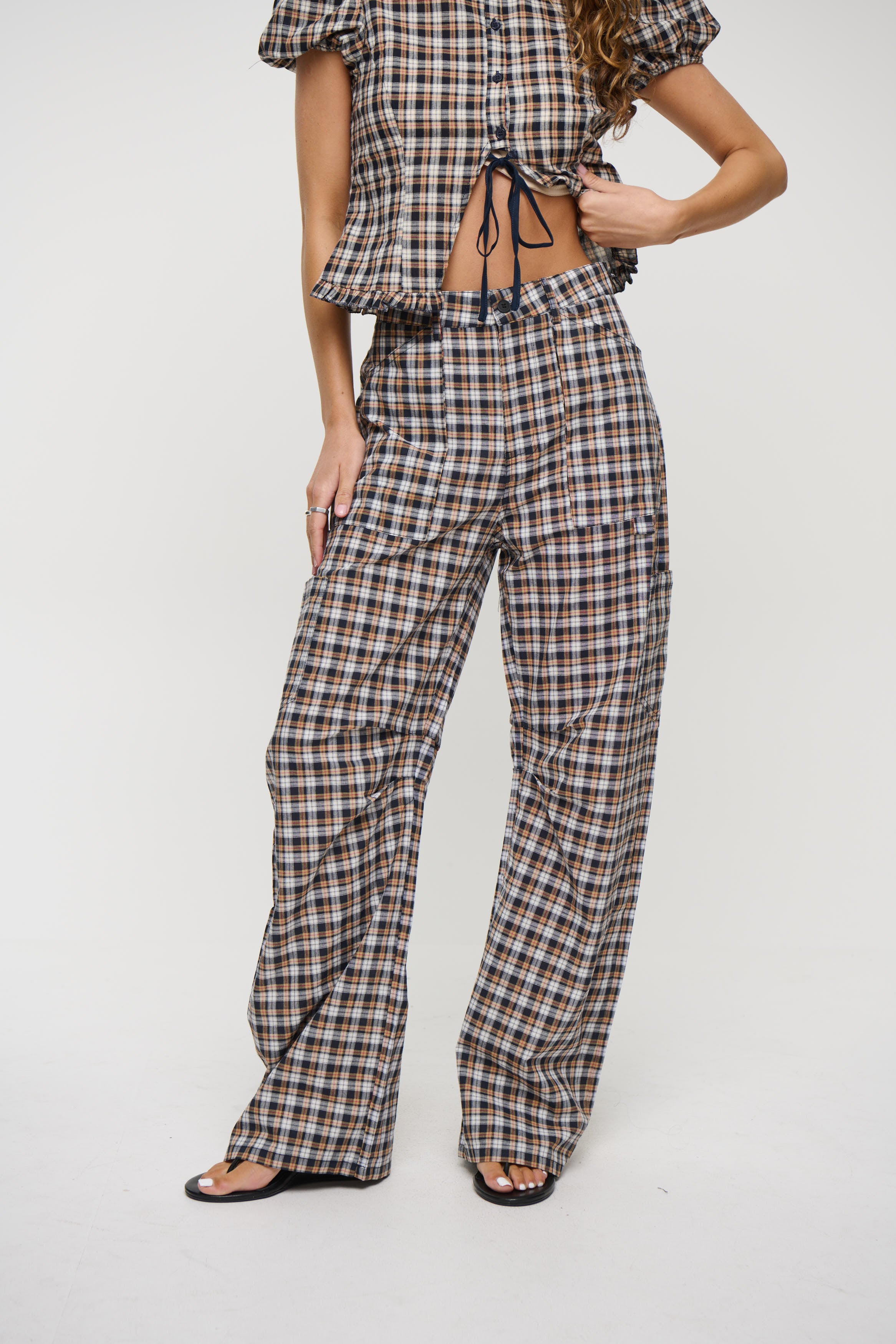 Miami Vice Pant Beige Tartan