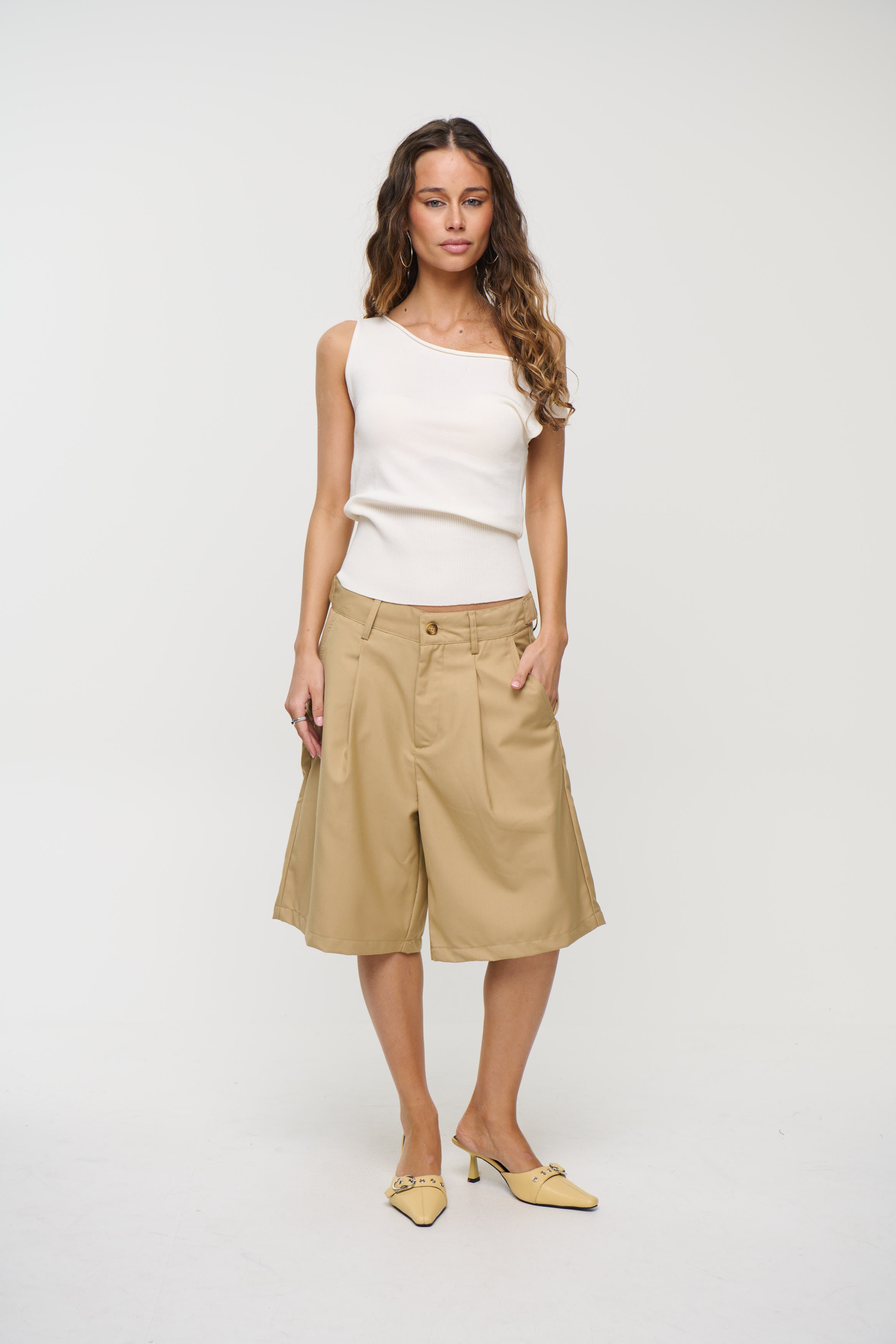 Sailor Knit Top White