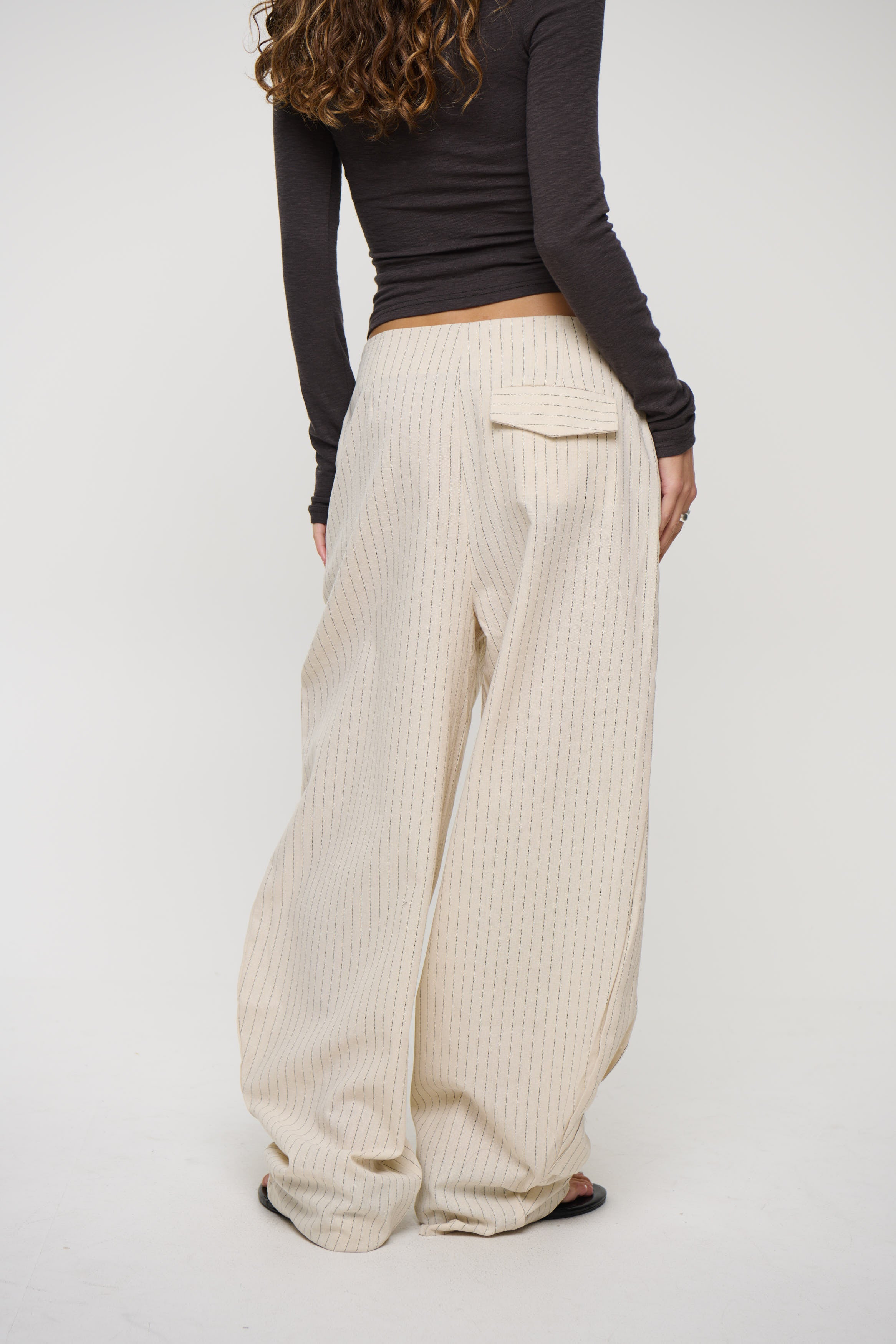 Romley Pinstripe Pant Oat