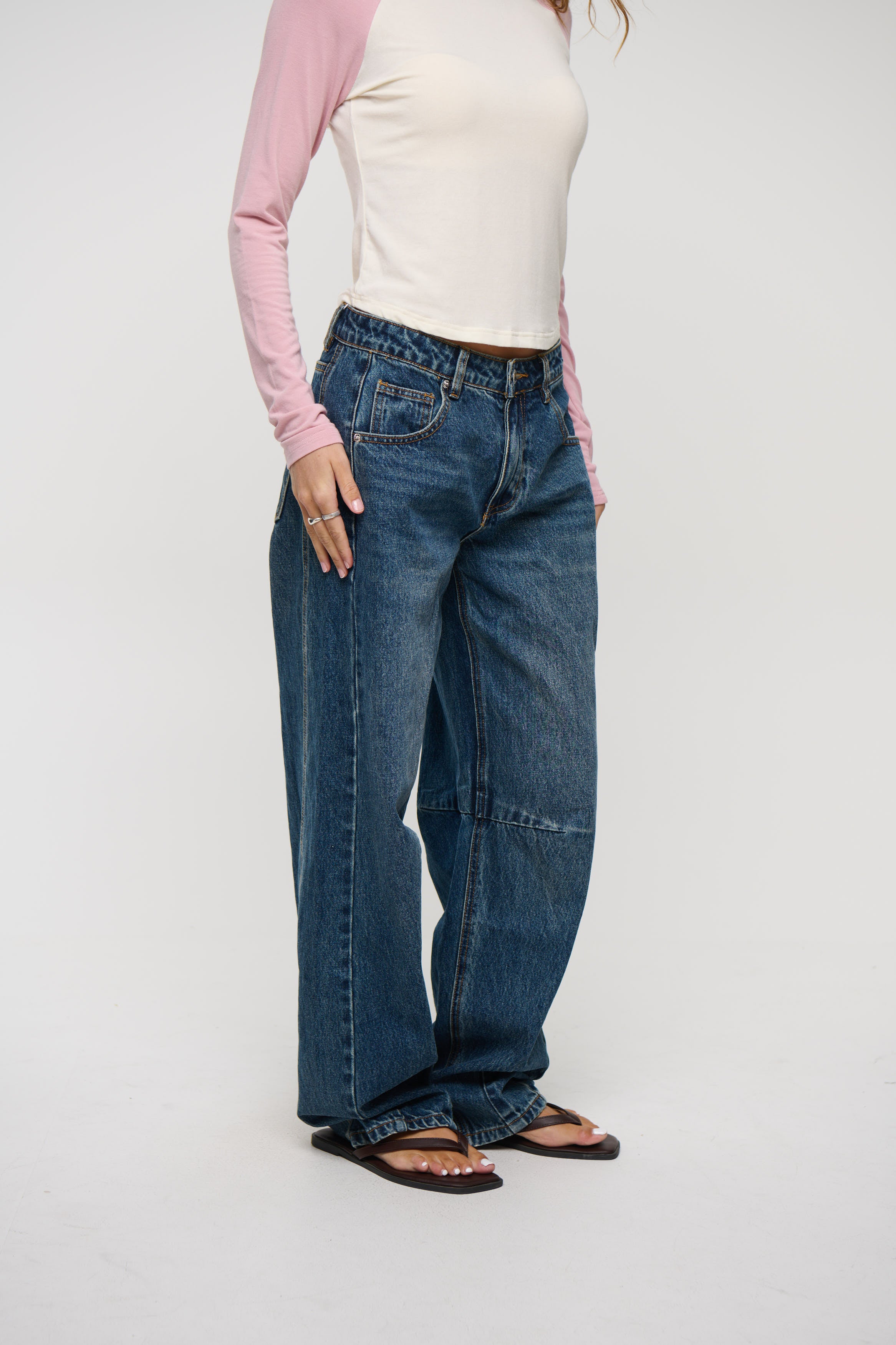 Chiara Barrel Jean Blue