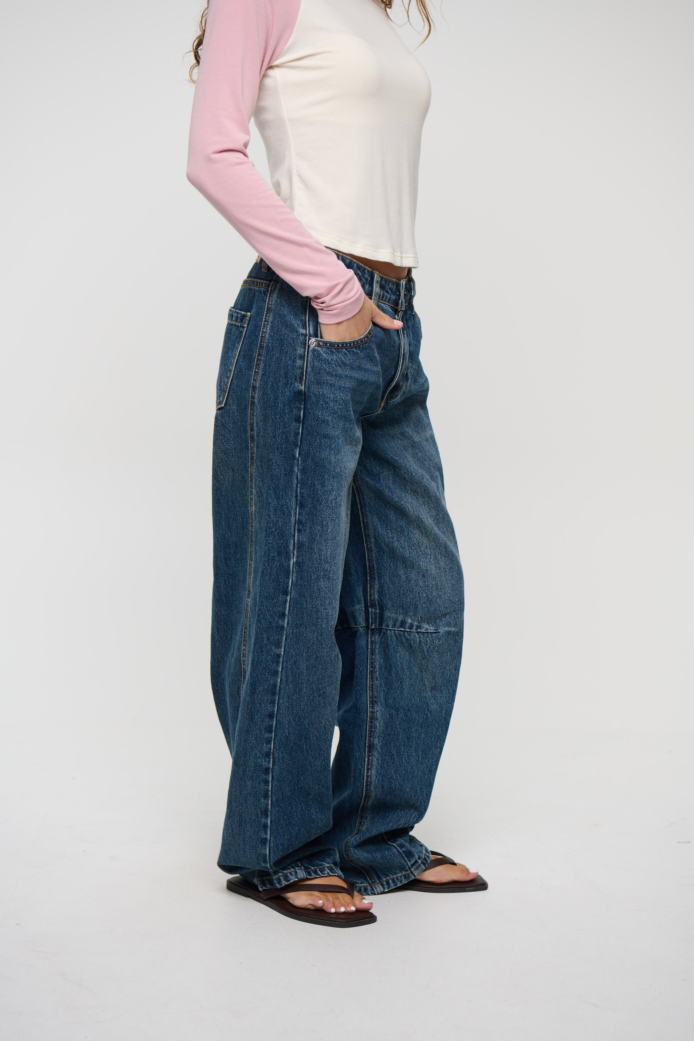 Chiara Barrel Jean Blue