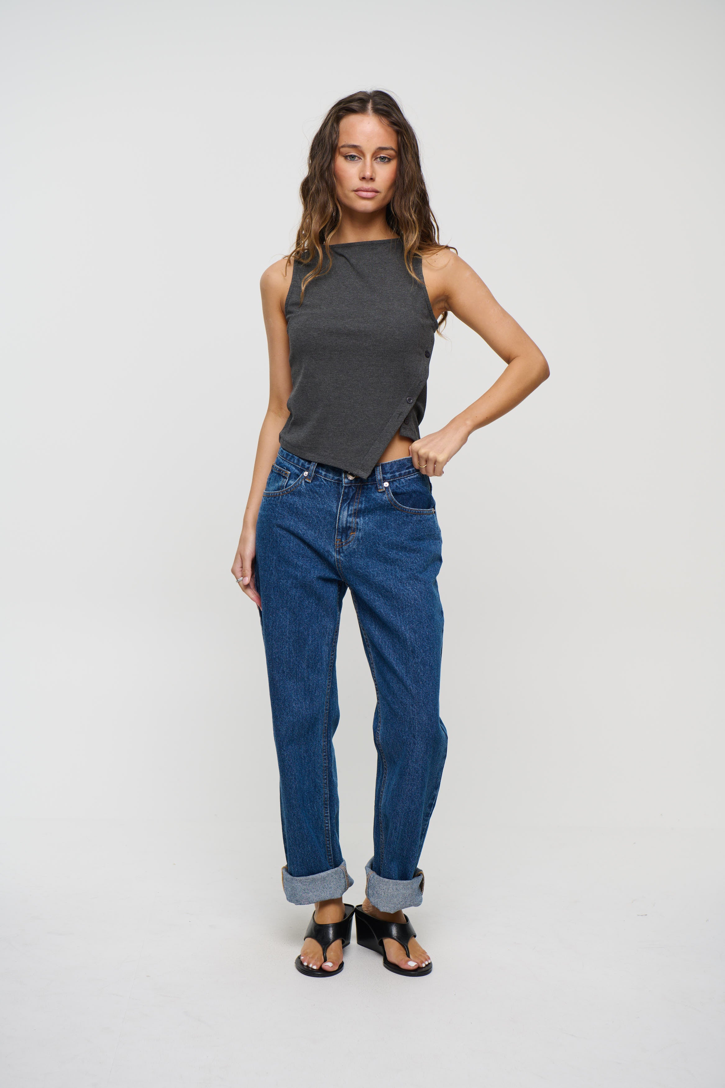 Kassandra Straight Leg Jean Blue