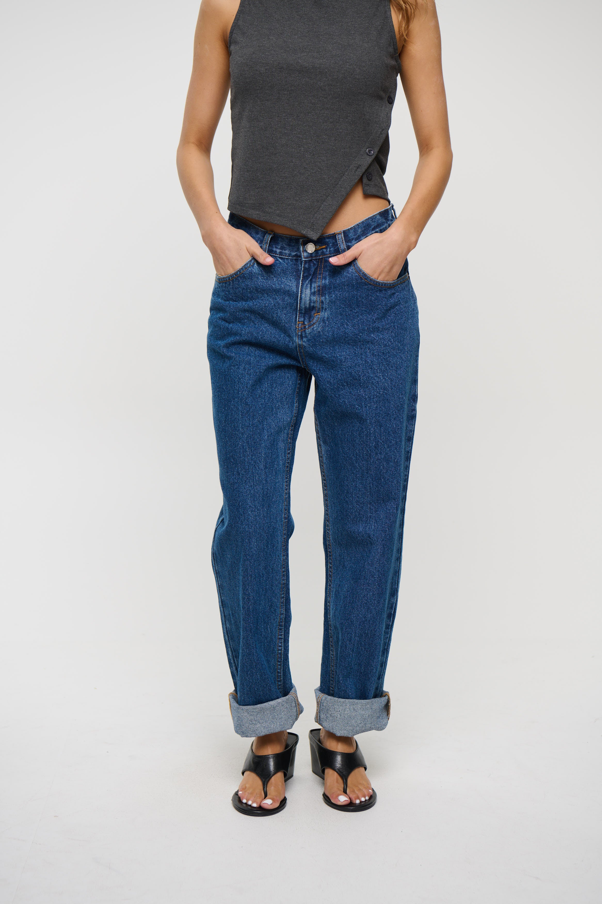 Kassandra Straight Leg Jean Blue